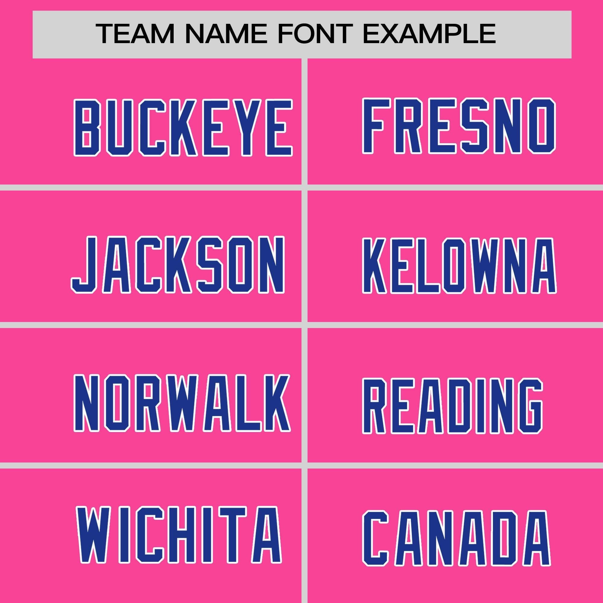 Custom Pink Royal-White Crew Neck Personalized Raglan Long Sleeve Performance T-Shirt