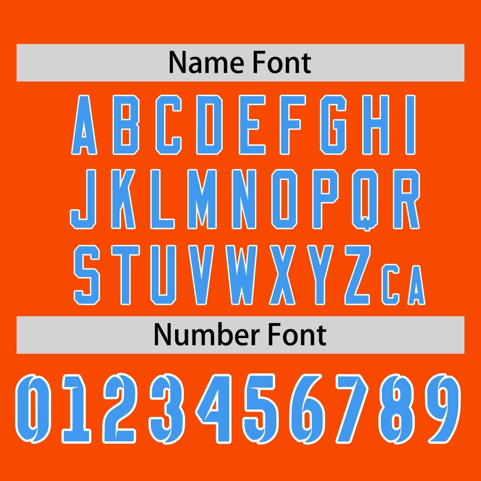 Custom Orange Powder Blue White Crew Neck Personalized Raglan Long Sleeve Performance T-shirt