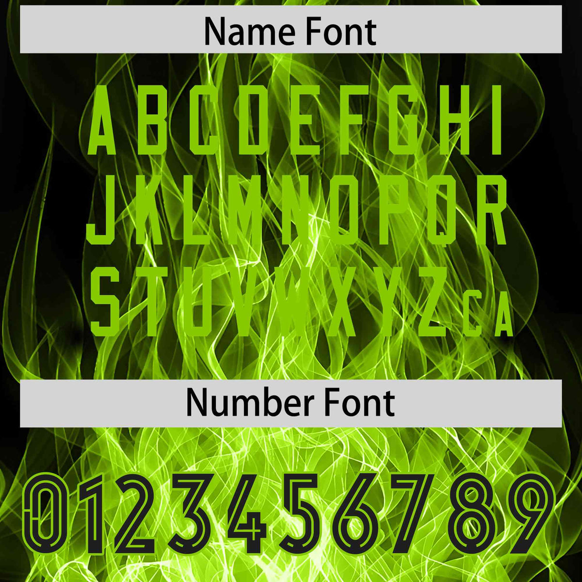 Custom Black Neon Green Colorful Flame Pattern Long Sleeve Performance T-Shirt