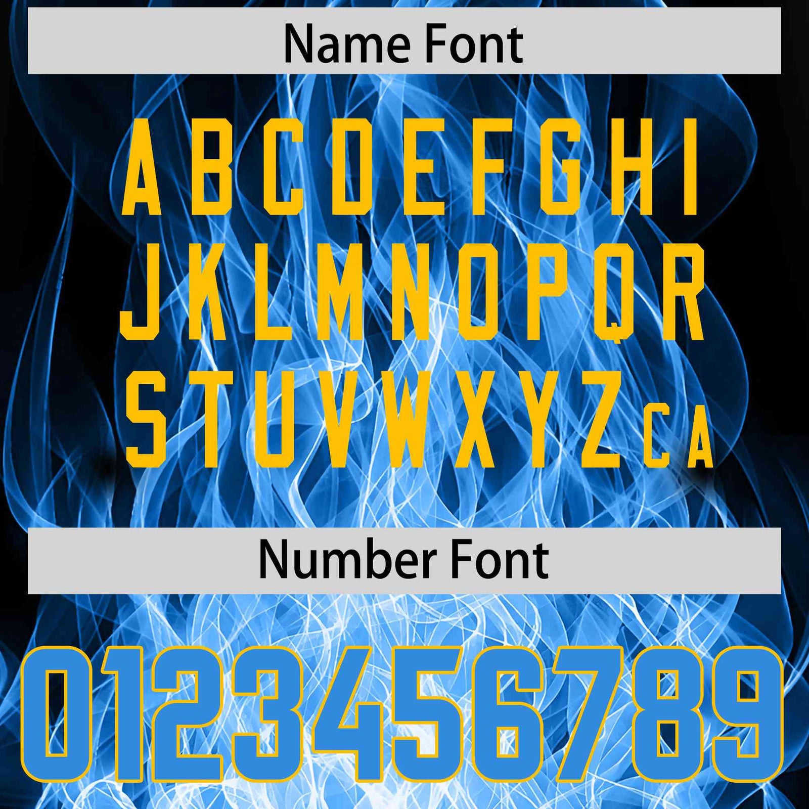 Custom Black Light Blue Colorful Flame Pattern Long Sleeve Performance T-Shirt