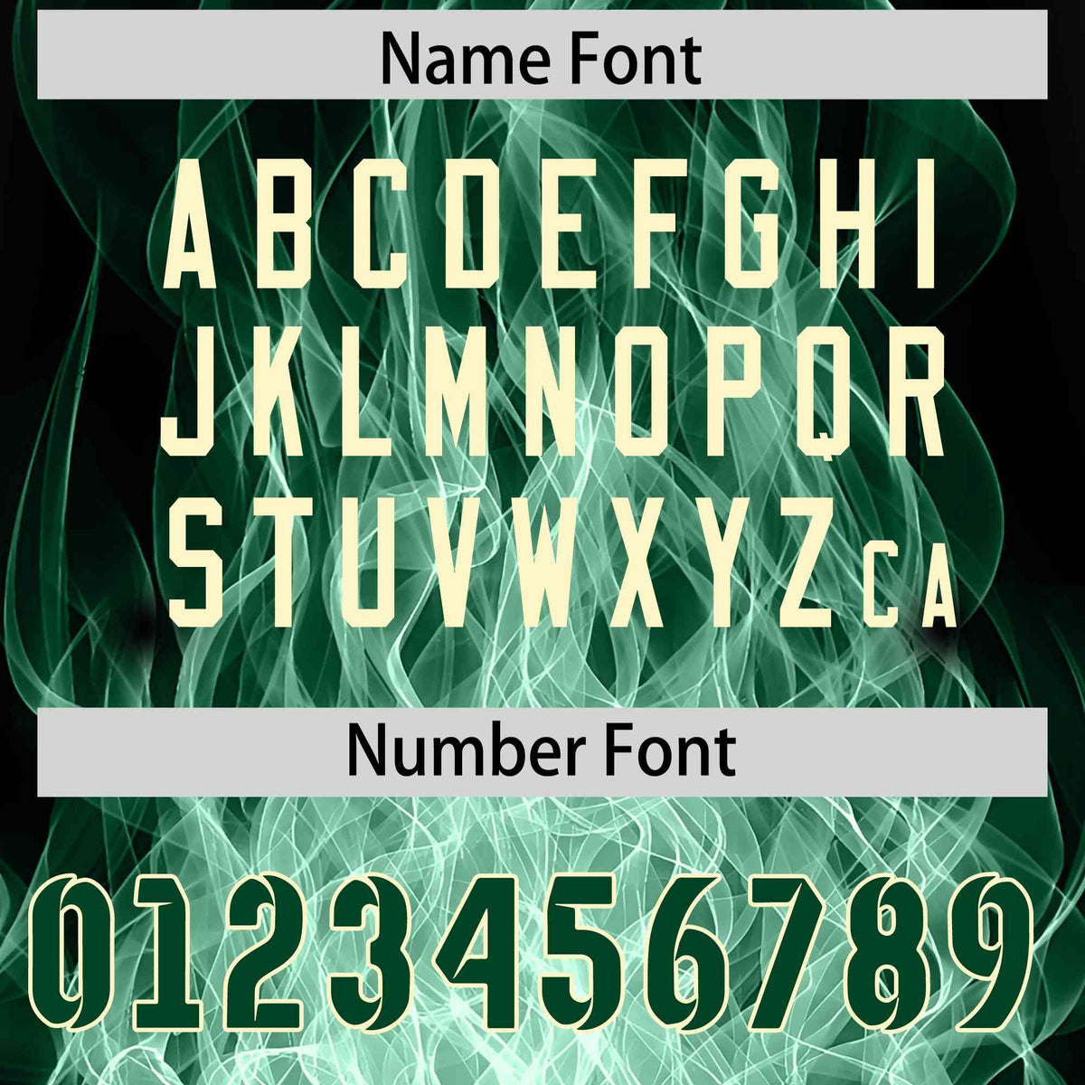 Custom Black Green Colorful Flame Pattern Long Sleeve Performance T-Shirt