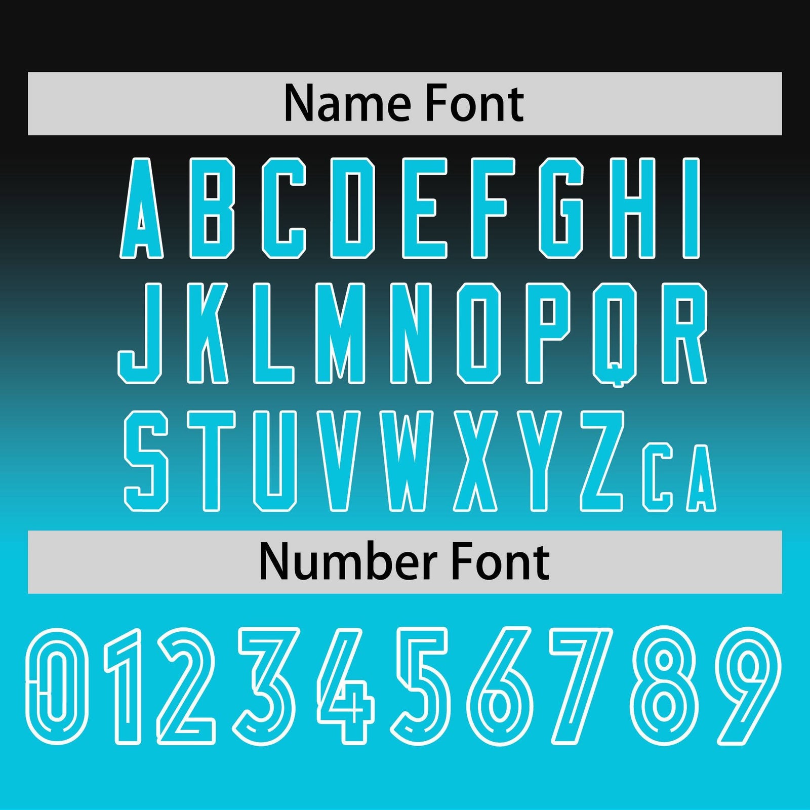 Custom Black-Sky Blue Gradient Fashion Design Long Sleeve Performance T-Shirt