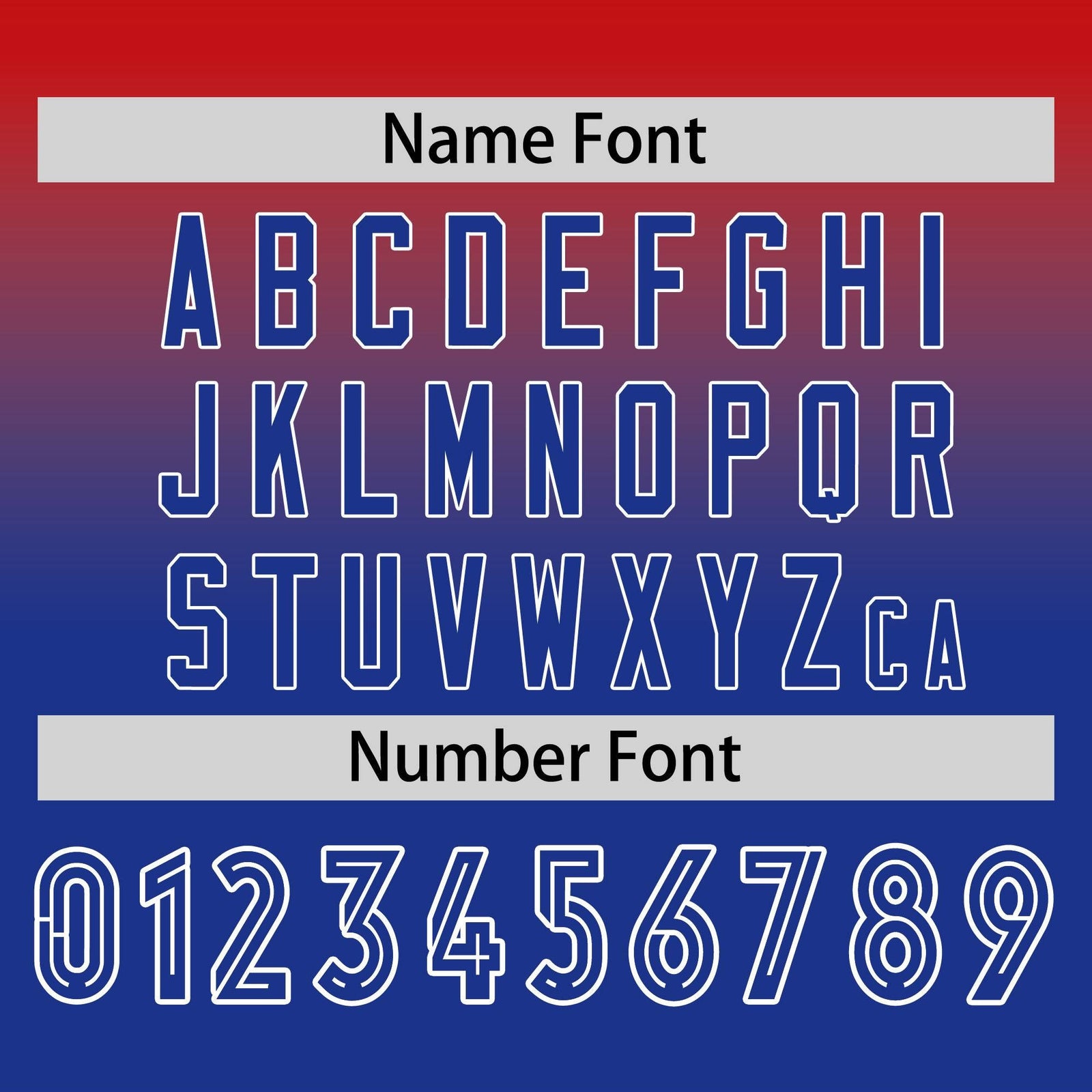 Custom Red-Royal Gradient Fashion Design Long Sleeve Performance T-Shirt