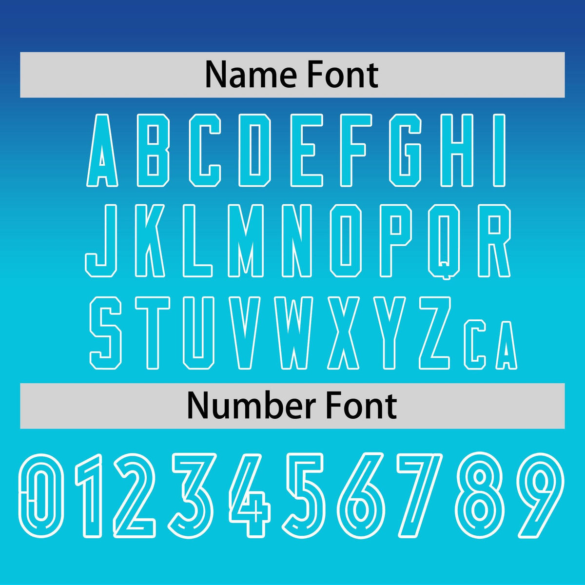 Custom Royal-Sky Blue Gradient Fashion Design Long Sleeve Performance T-Shirt