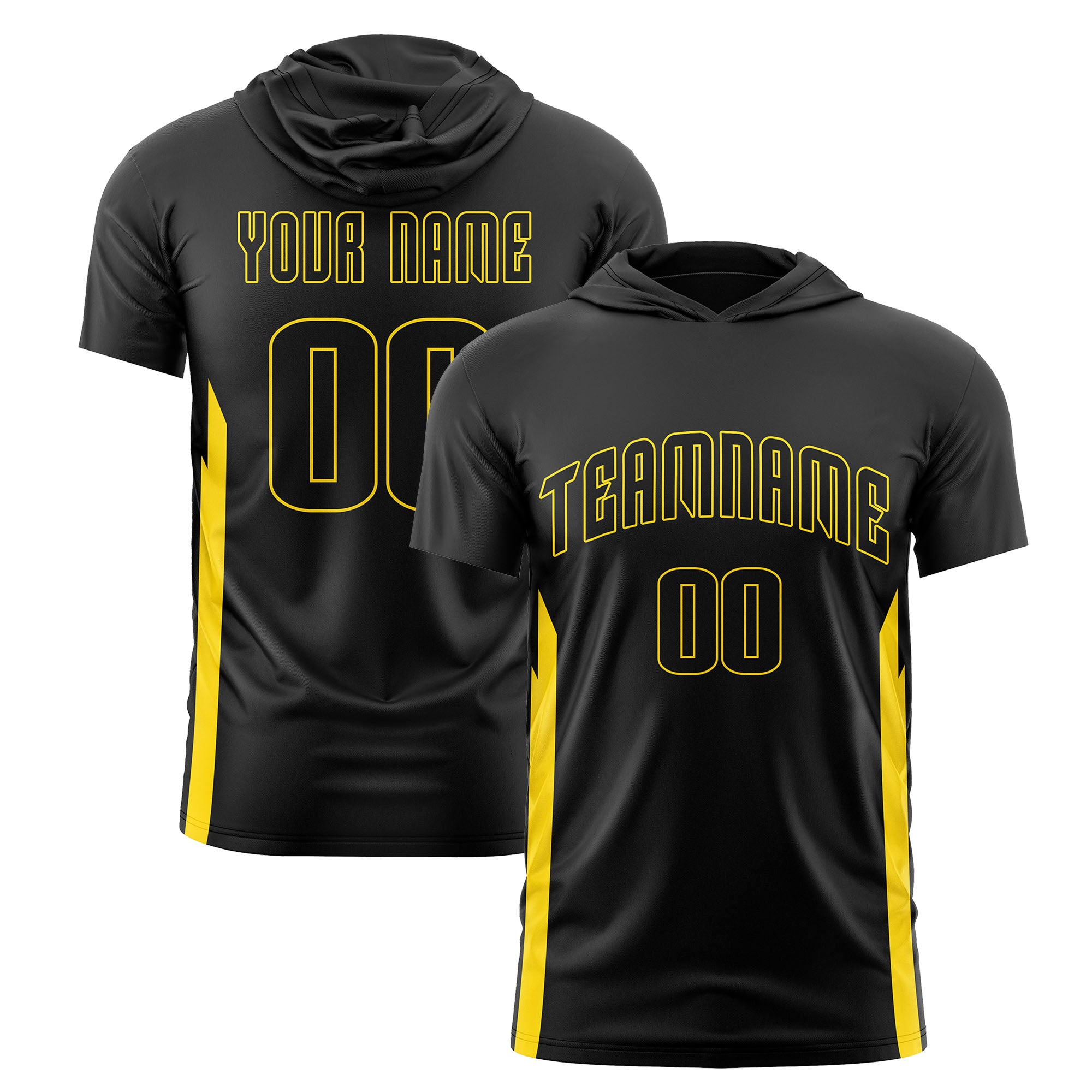 Custom Black Hoodie Long Sleeve Quick Dry Lightweight