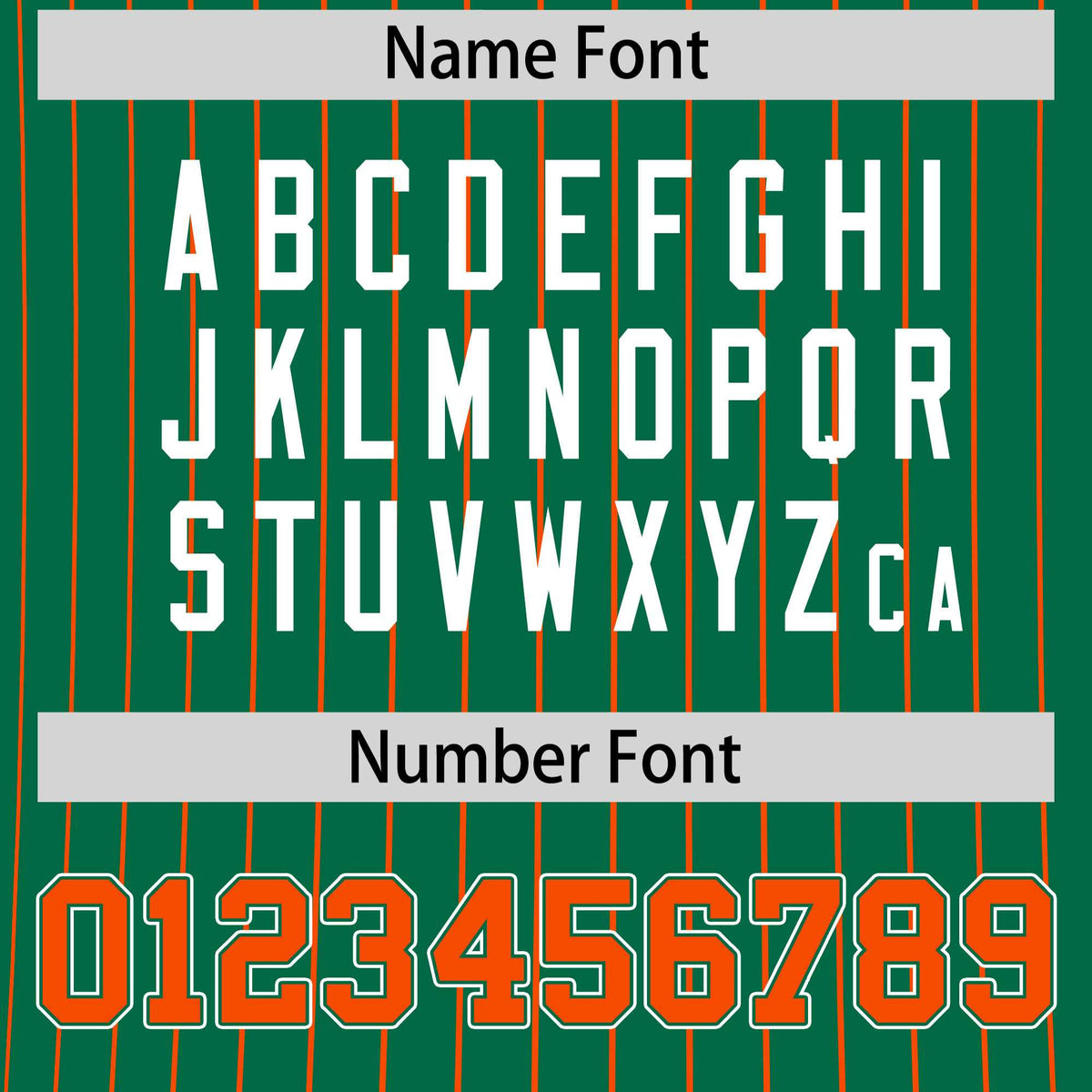 Custom Orange Kelly Green White Reversible Stripe Fashion T-shirt| KXKSHOP