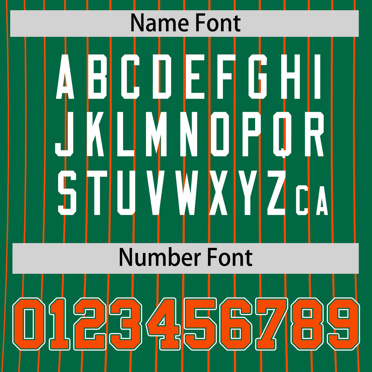 Custom Orange Kelly Green White Reversible Stripe Fashion T-shirt| KXKSHOP