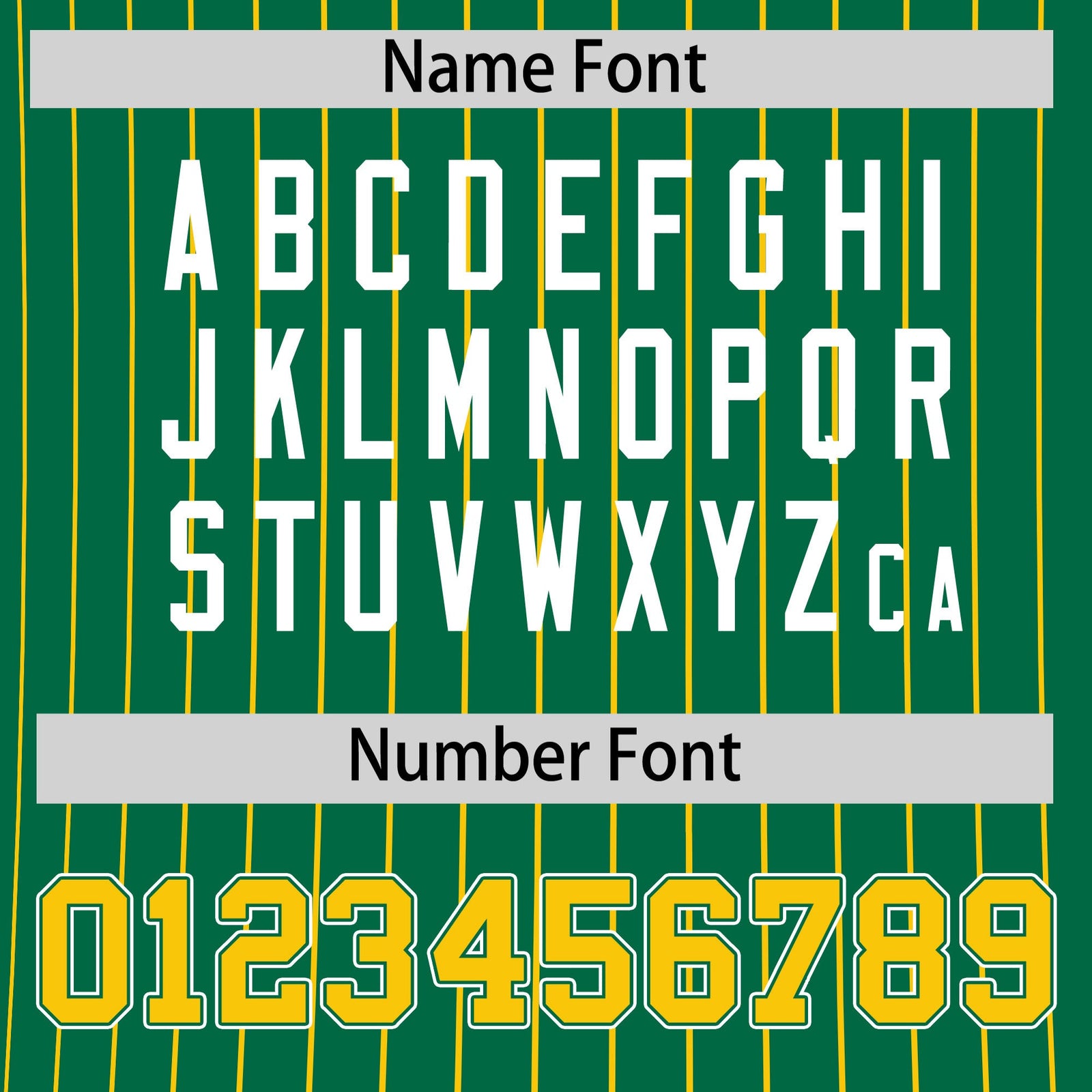Custom Gold Kelly Green White Reversible Stripe Fashion T-shirt| KXKSHOP