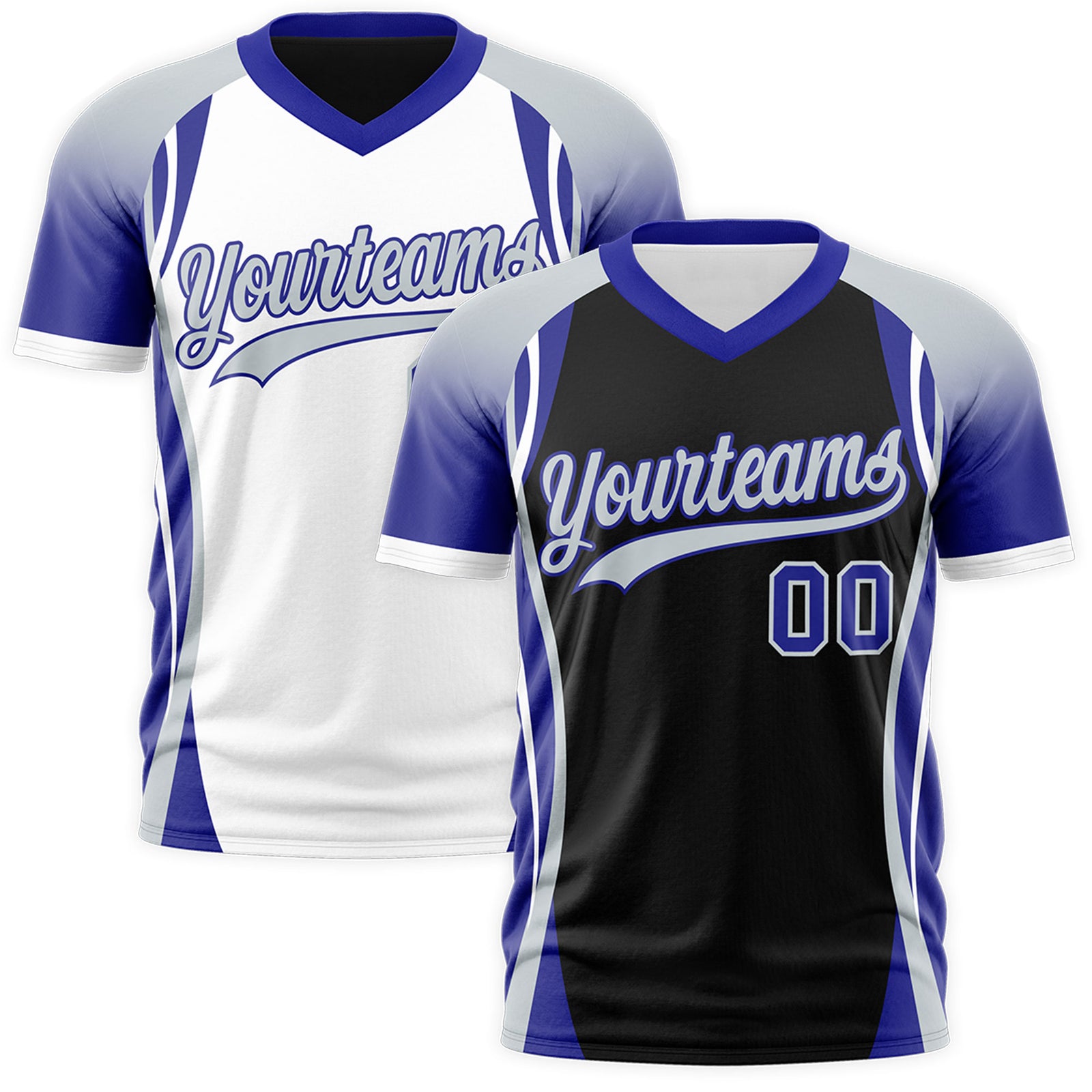 Custom Black Gray Royal Blue Reversible Breathable T-shirt| KXKSHOP