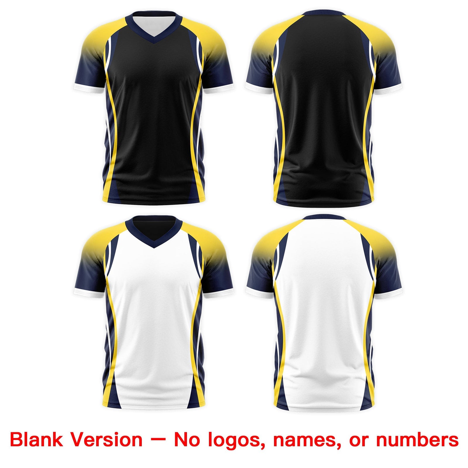 Custom Black Gold Navy Reversible Breathable T-shirt| KXKSHOP