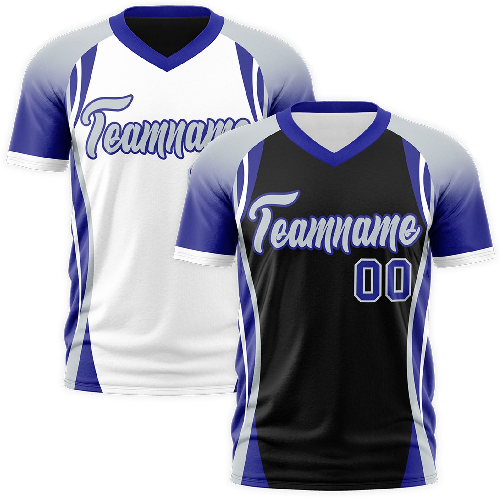 Custom Black Gray Royal Blue Reversible Breathable T-shirt| KXKSHOP