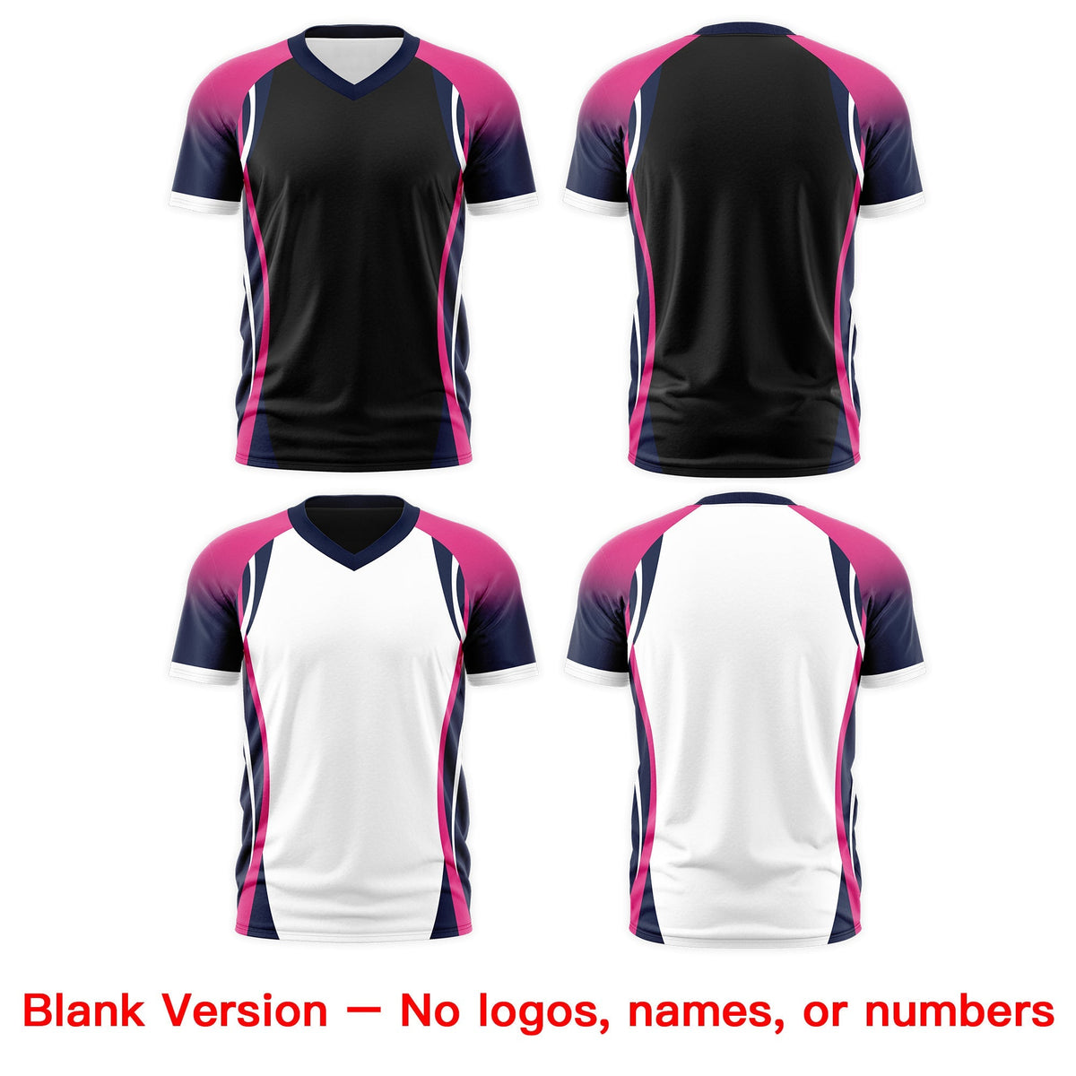 Custom Black Rose Red Navy Reversible Breathable T-shirt| KXKSHOP