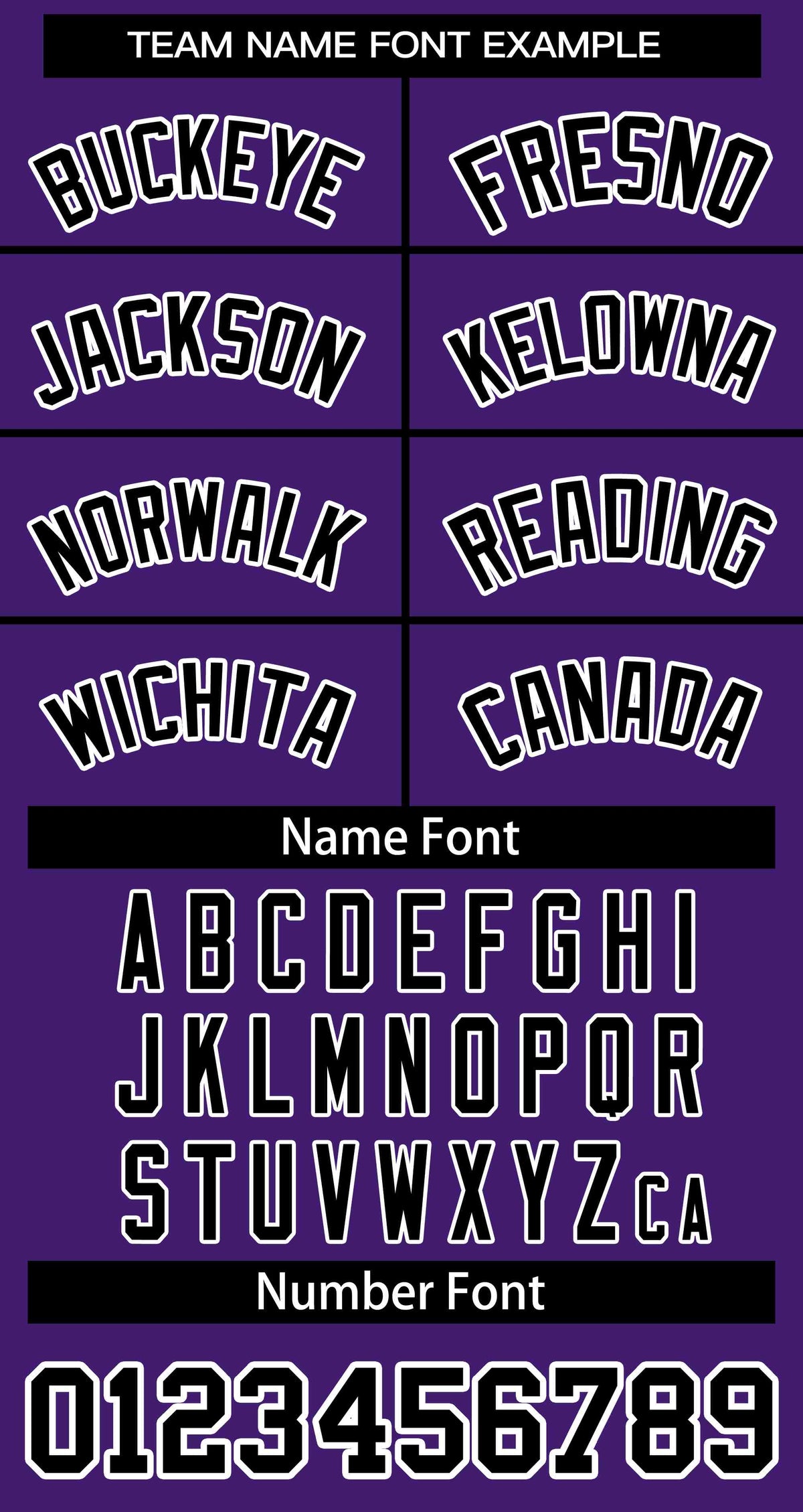 Softball Jersey Number Font