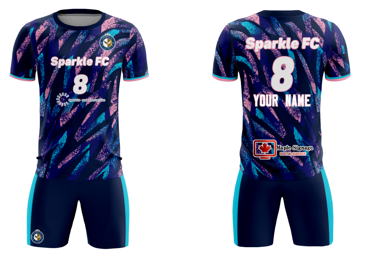 Fans-Made | Custom &quot;Sparkle FC&quot; Training Sport Soccer Sets Jersey