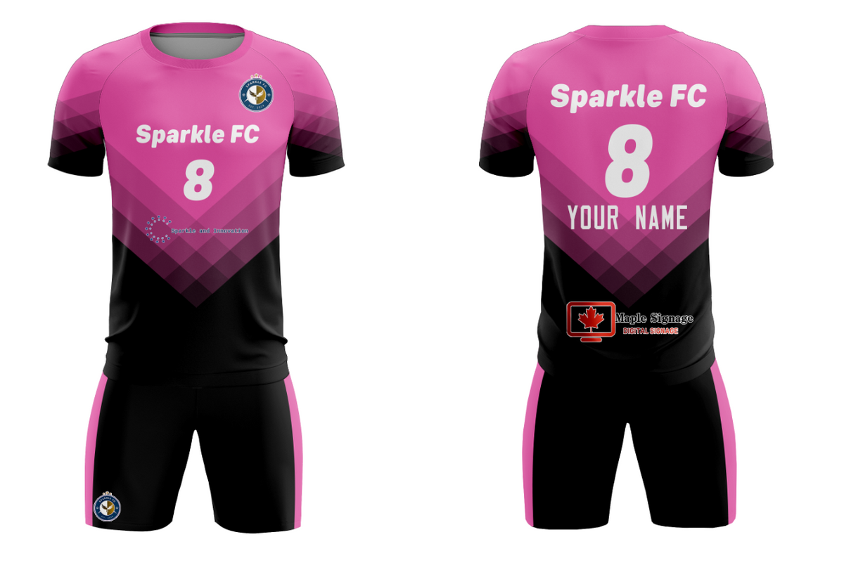 Fans-Made | Custom &quot;Sparkle FC&quot; Training Sport Soccer Sets Jersey