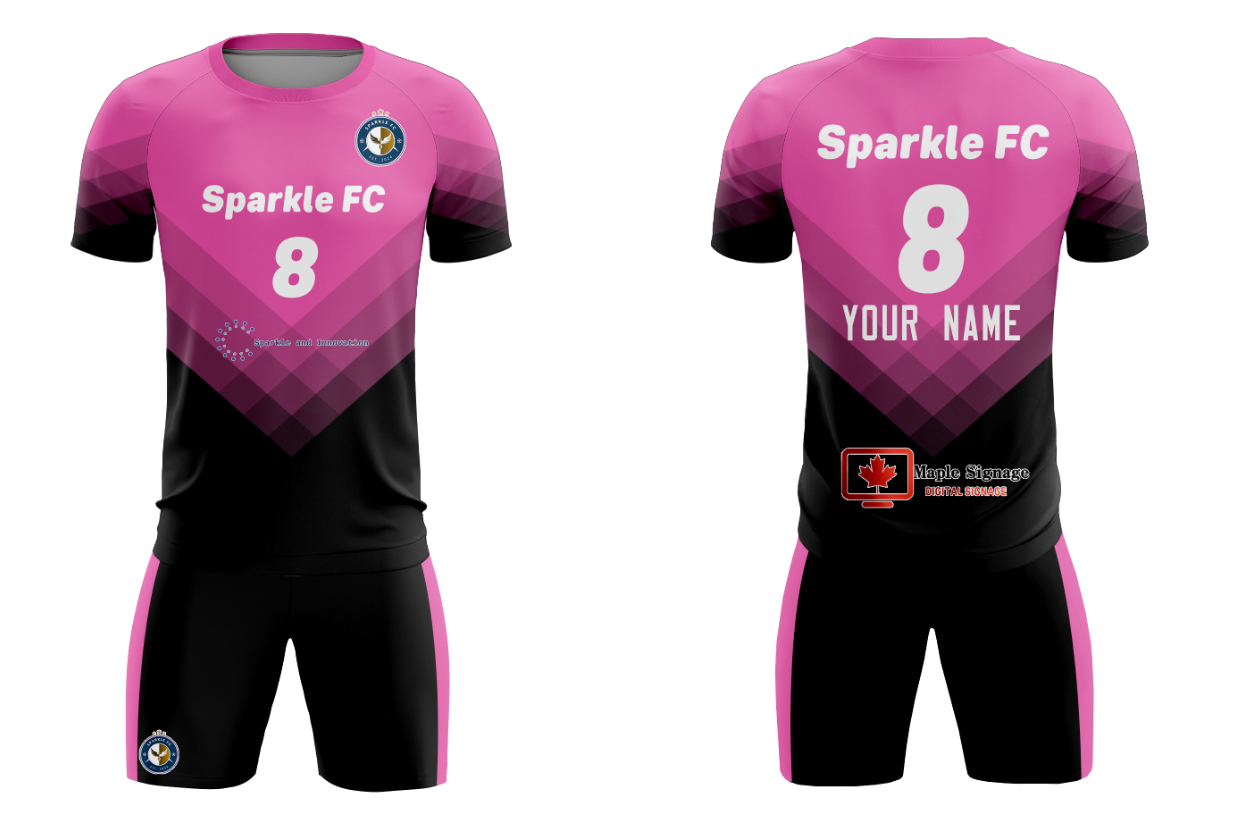 Fans-Made | Custom "Sparkle FC" Training Sport Soccer Sets Jersey