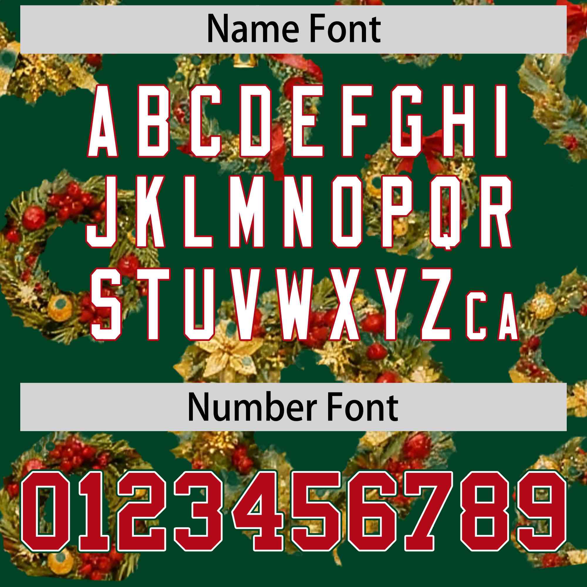 Custom Green Red Christmas Graffiti Pattern Athletic Full-Zip Hoodie