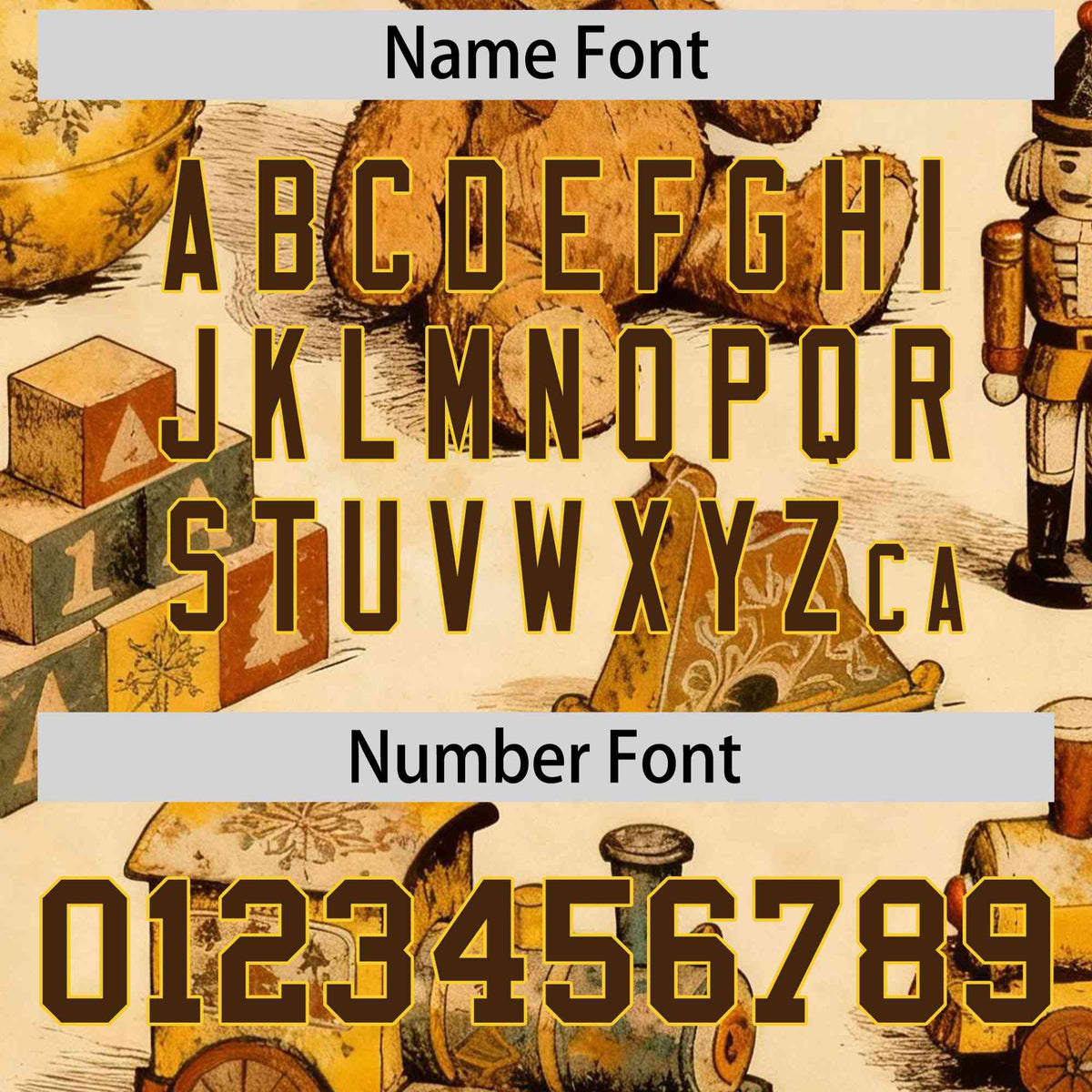 Custom Cream Light Brown Christmas Graffiti Pattern Athletic Pullover Hoodie