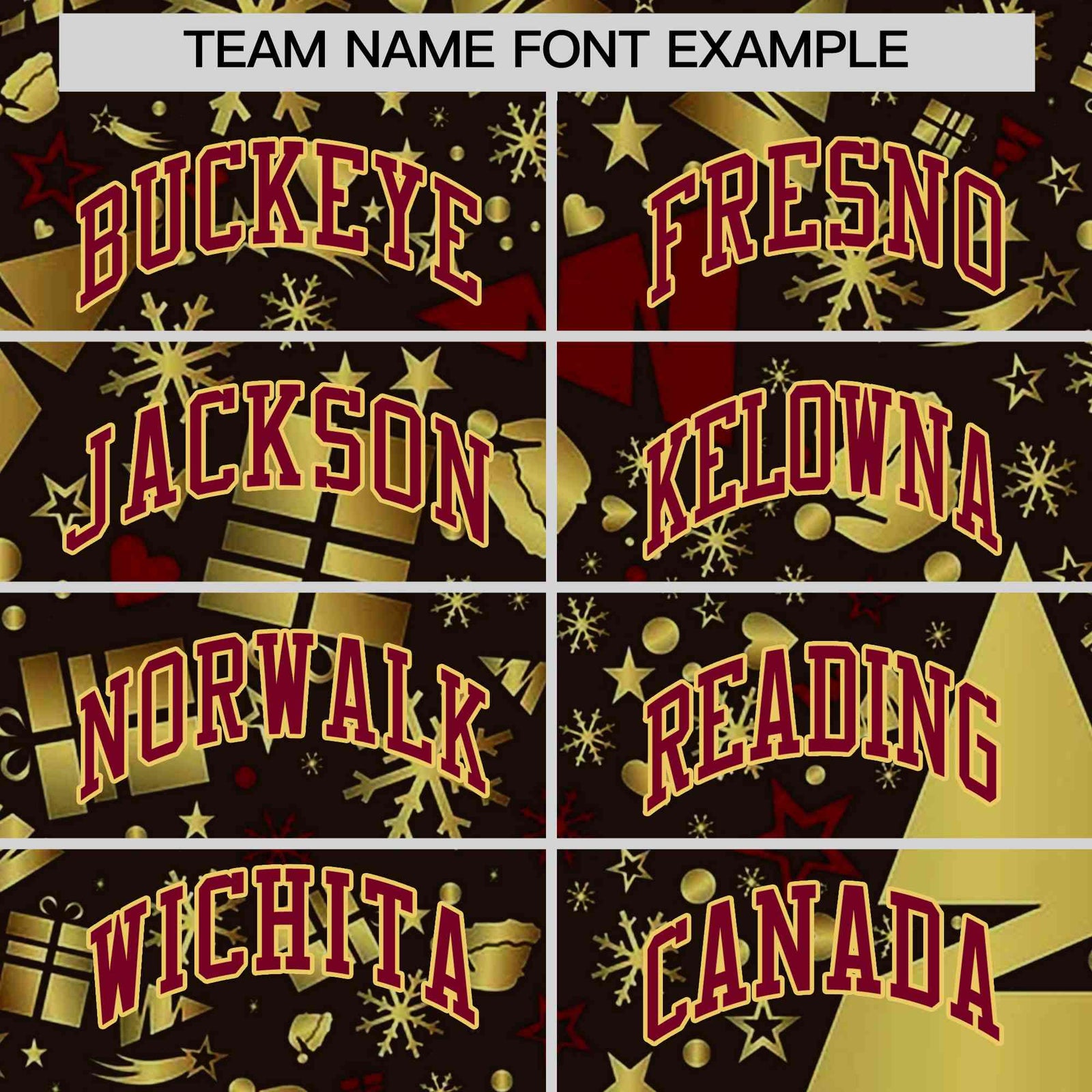 Custom Brown Crimson Christmas Graffiti Pattern Athletic Full-Zip Hoodie