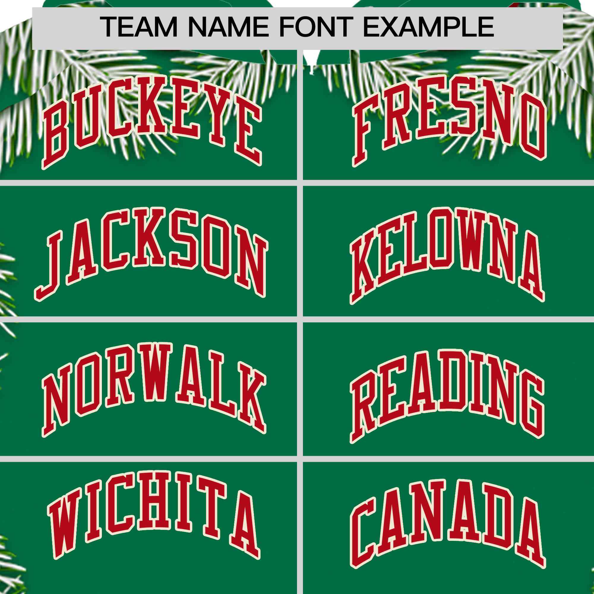 Custom Kelly Green Red Christmas Graffiti Pattern Athletic Full-Zip Hoodie