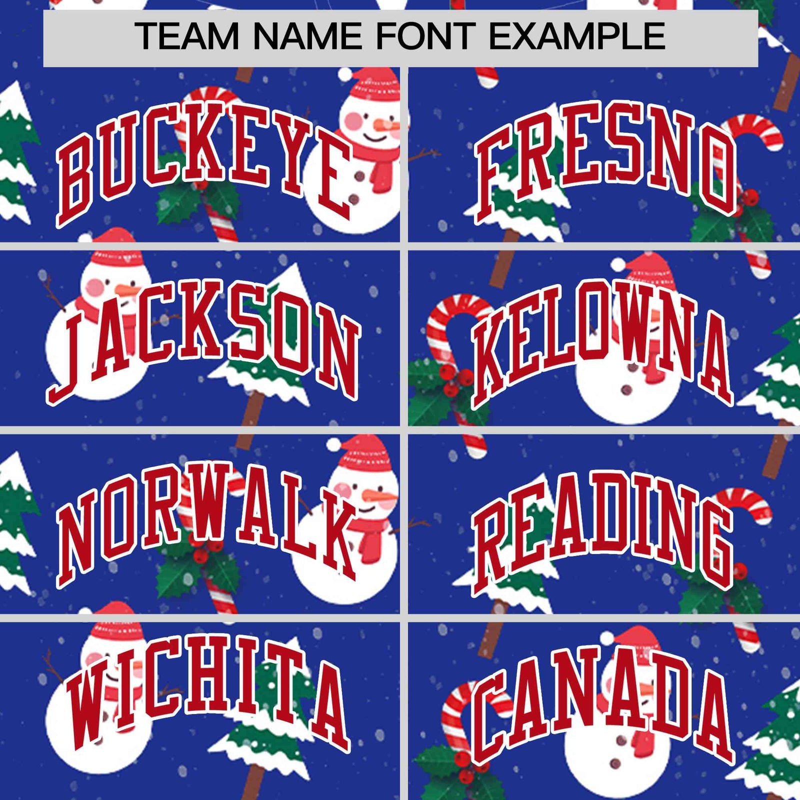 Custom Royal Blue Red Christmas Graffiti Pattern Athletic Full-Zip Hoodie