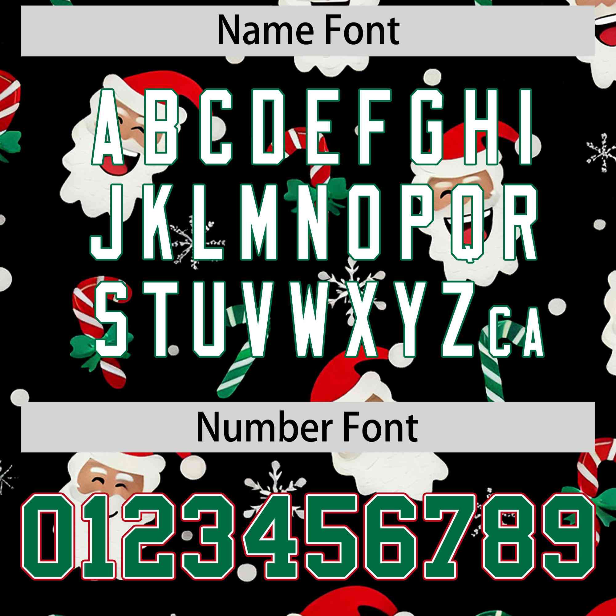 Custom Black Kelly Green Christmas Graffiti Pattern Athletic Full-Zip Hoodie