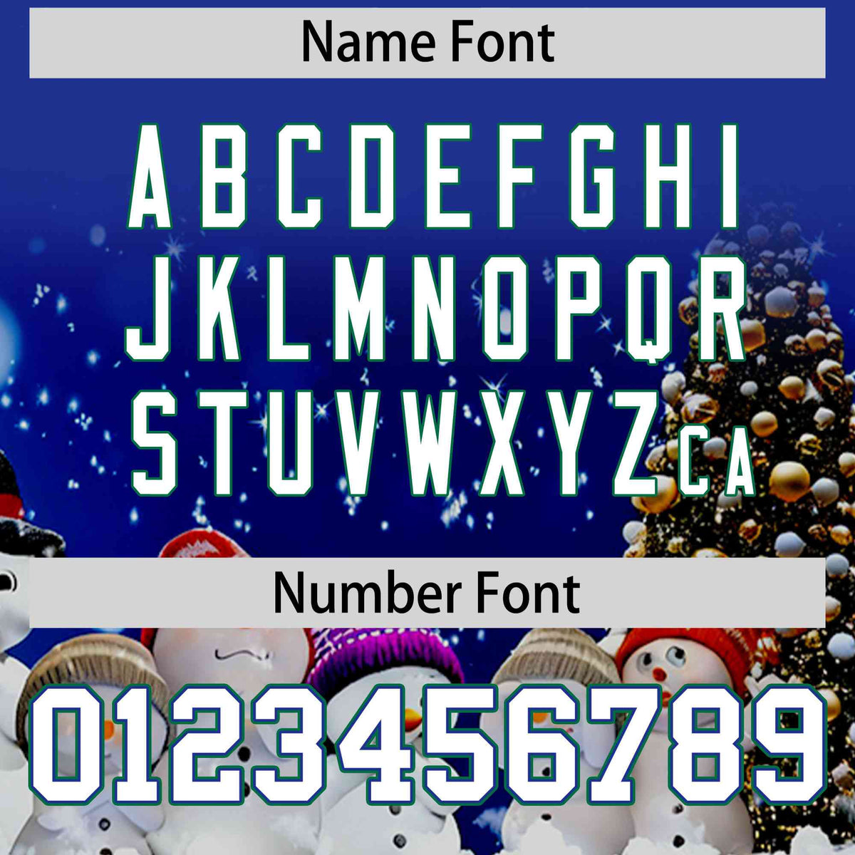 Custom Royal Blue White Christmas Graffiti Pattern Athletic Pullover Hoodie