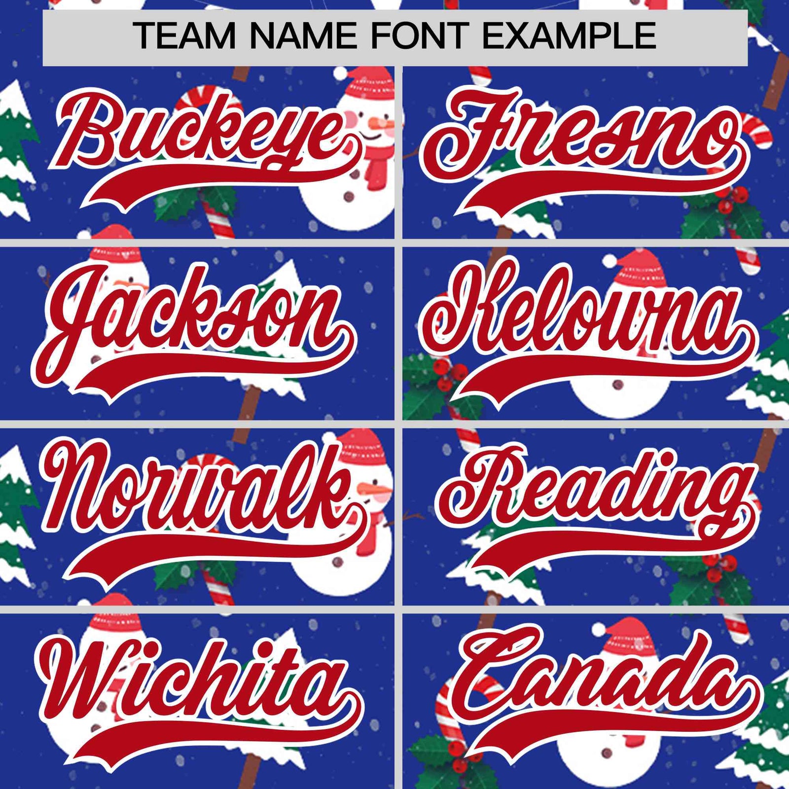 Custom Royal Blue Red Christmas Graffiti Pattern Athletic Pullover Hoodie