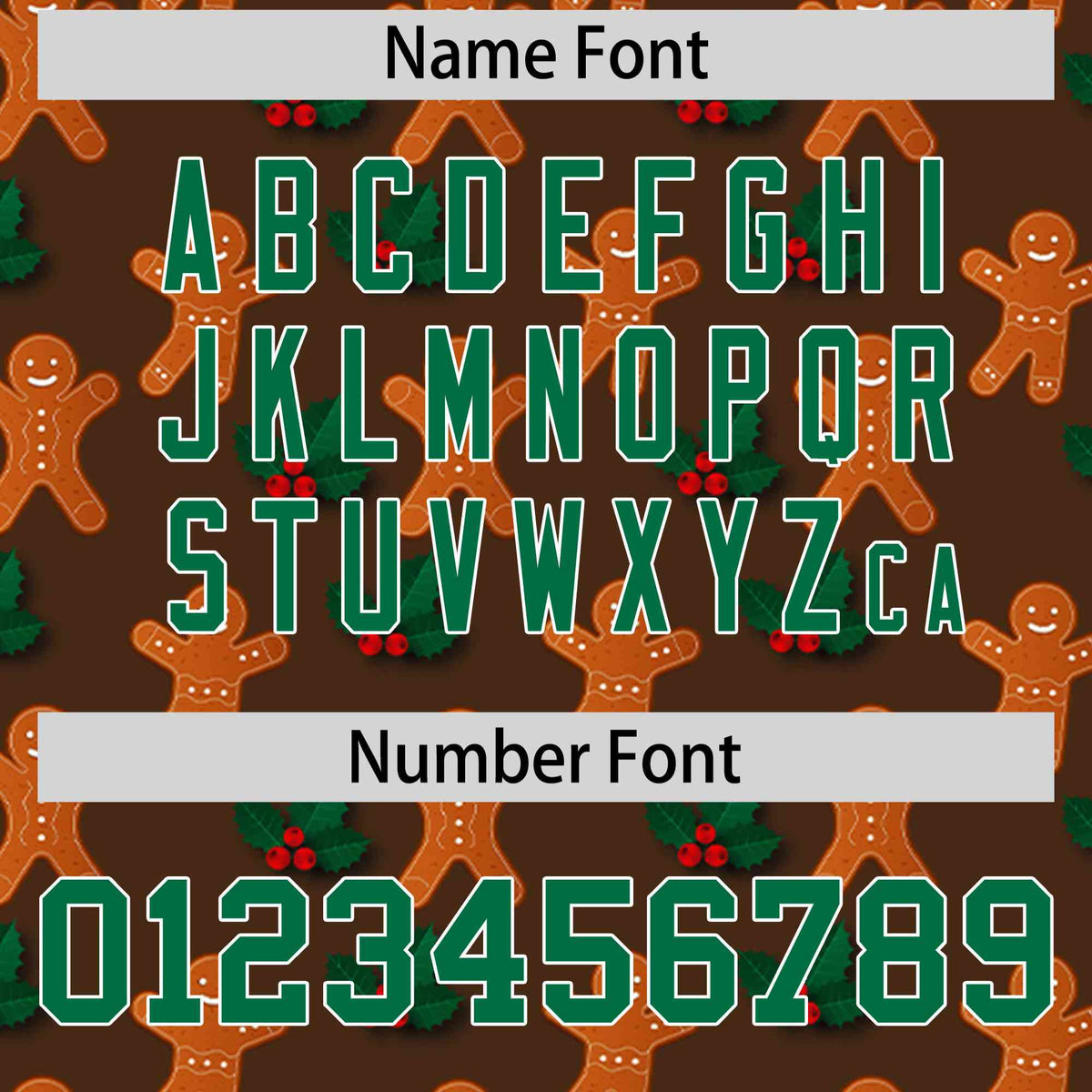 Custom Light Brown Kelly Green Christmas Graffiti Pattern Athletic Pullover Hoodie