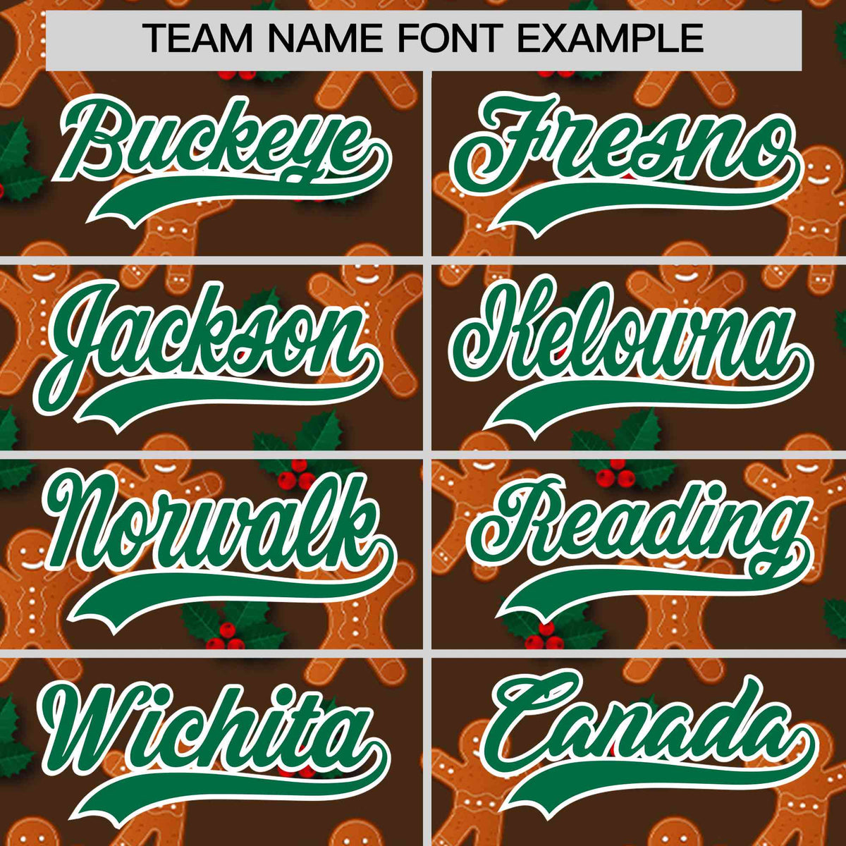 Custom Light Brown Kelly Green Christmas Graffiti Pattern Athletic Full-Zip Hoodie