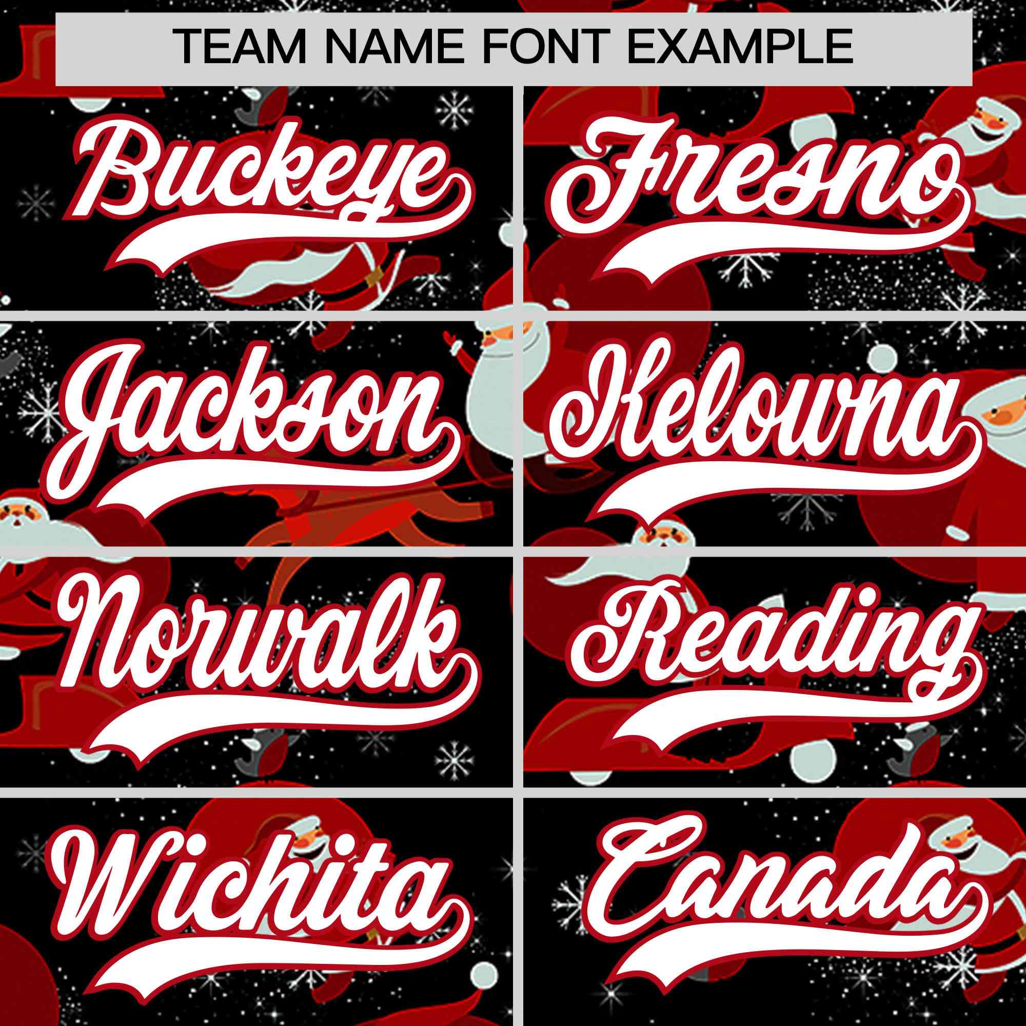 Custom Black Red Christmas Graffiti Pattern Athletic Full-Zip Hoodie