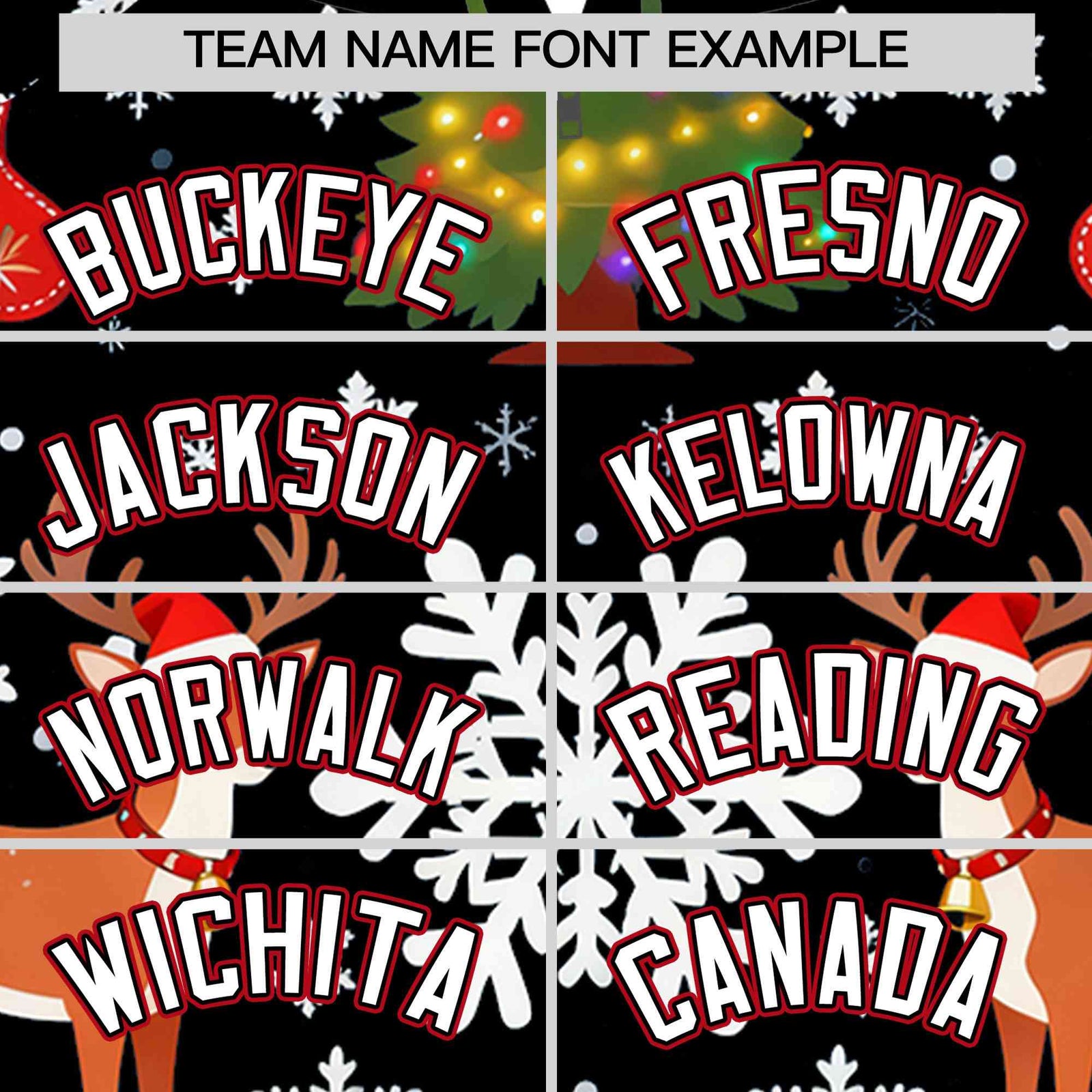 Custom Black White Christmas Graffiti Pattern Athletic Full-Zip Hoodie