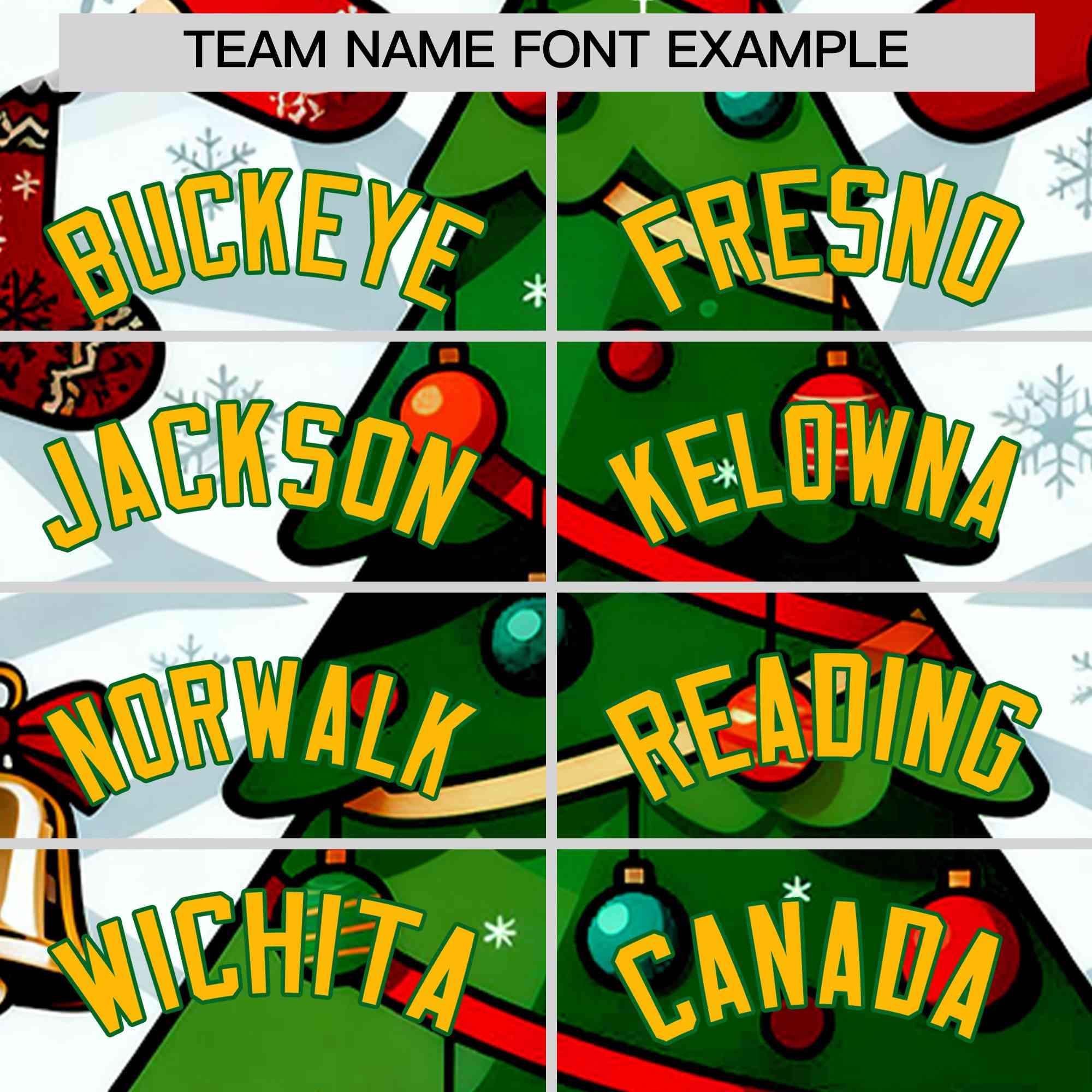 Custom Kelly Green Gold Christmas Graffiti Pattern Athletic Full-Zip Hoodie