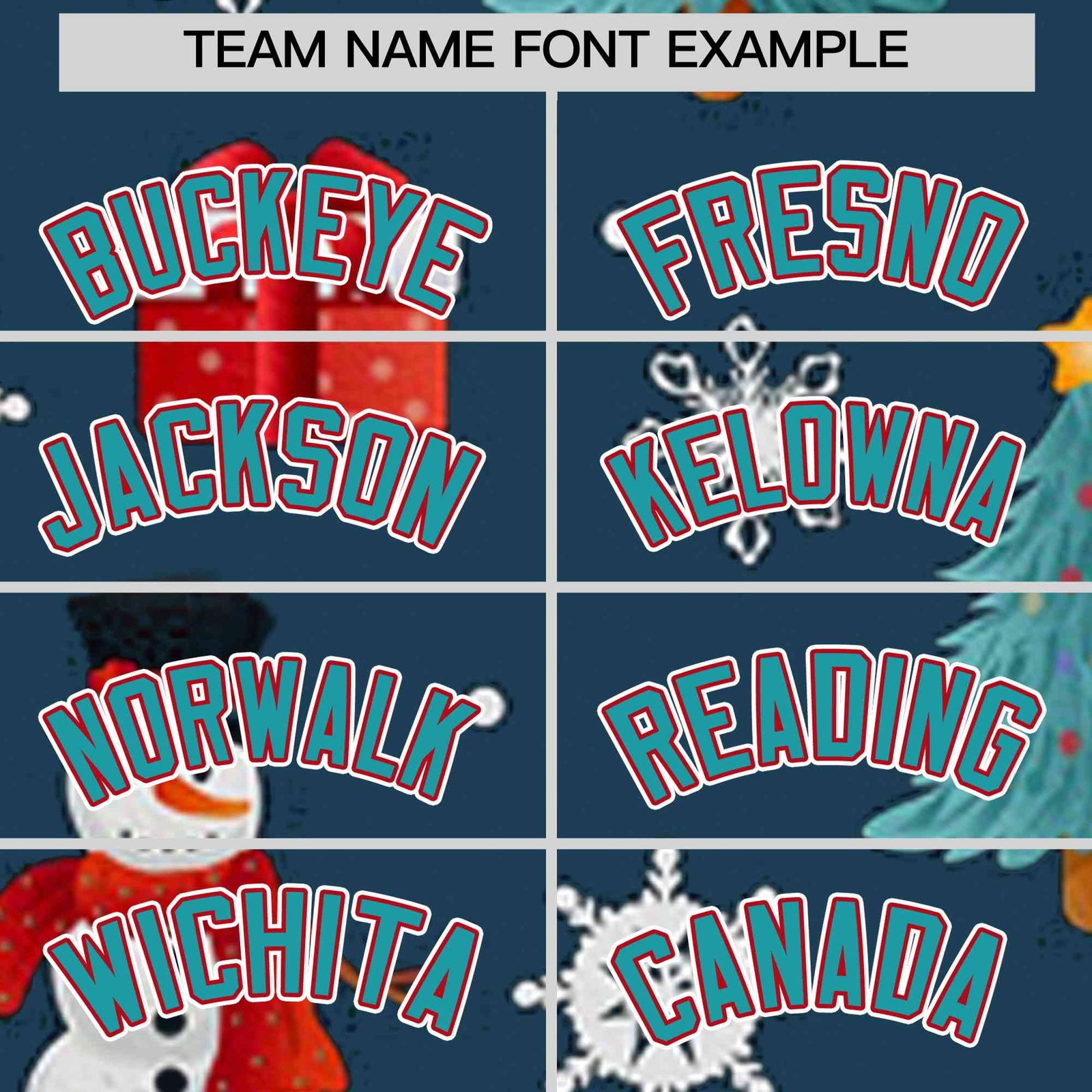 Custom Midnight Blue Aqua Christmas Graffiti Pattern Athletic Full-Zip Hoodie