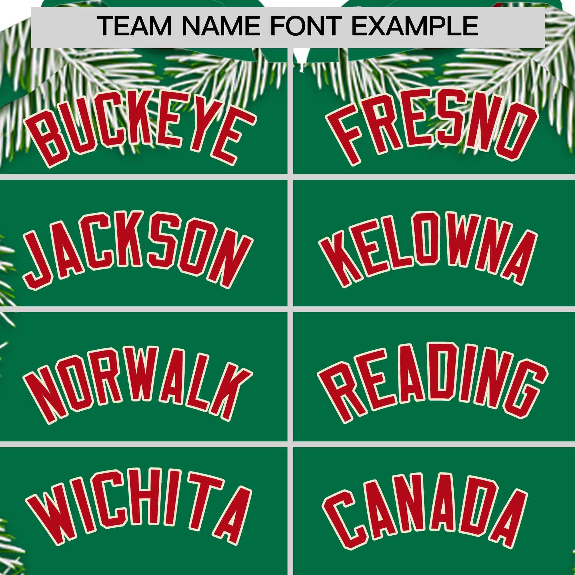 Custom Kelly Green Red Christmas Graffiti Pattern Athletic Full-Zip Hoodie