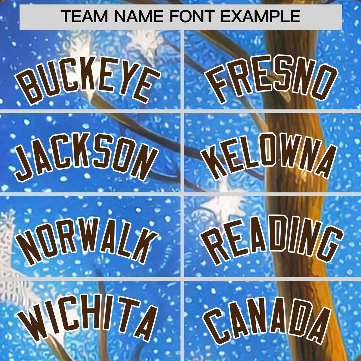 Custom Powder Blue Light Brown Christmas Graffiti Pattern Athletic Pullover Hoodie