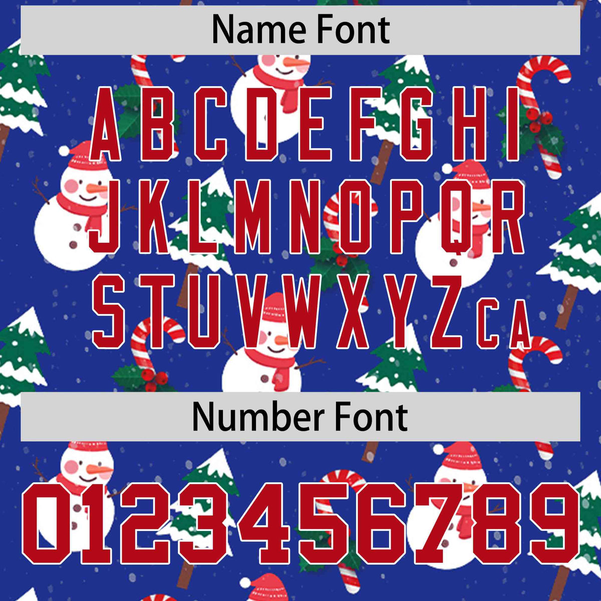 Custom Royal Blue Red Christmas Graffiti Pattern Athletic Pullover Hoodie