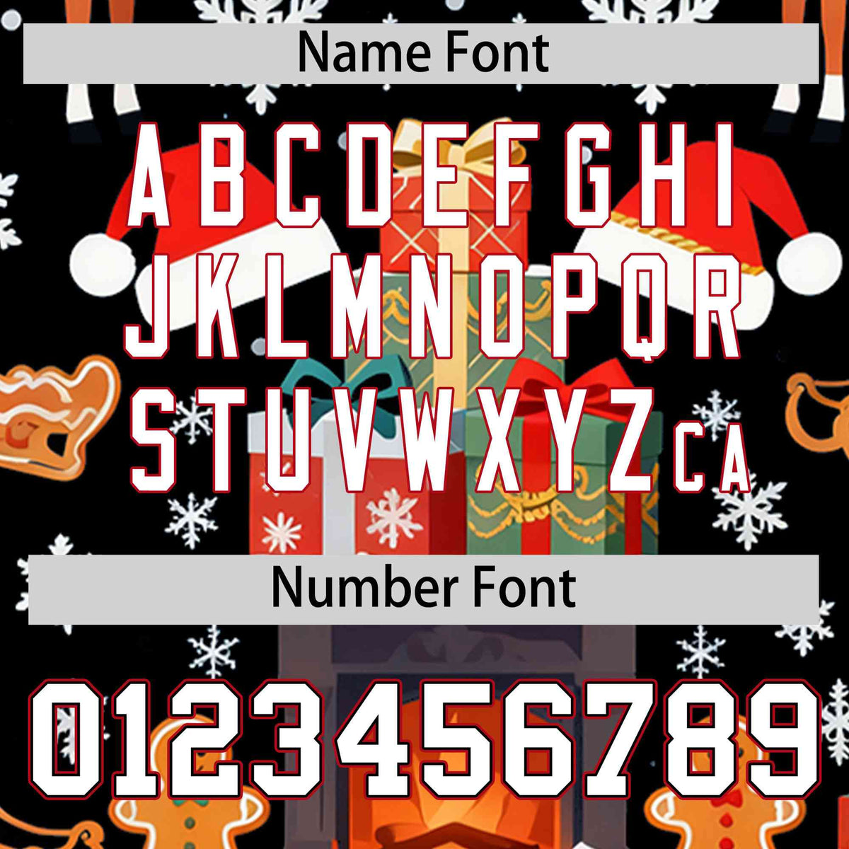 Custom Black White Christmas Graffiti Pattern Athletic Full-Zip Hoodie| KXKSHOP