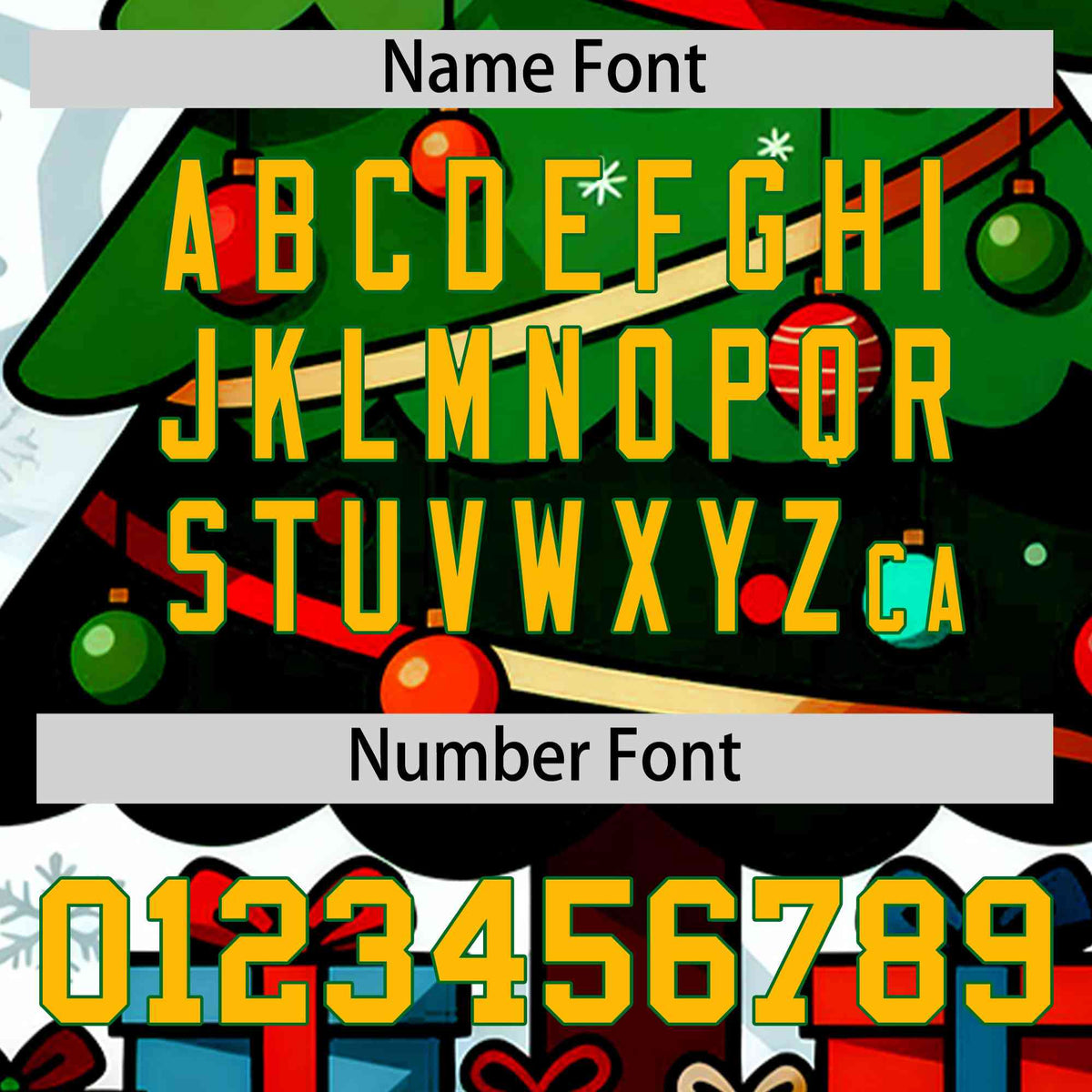 Custom Kelly Green Gold Christmas Graffiti Pattern Athletic Full-Zip Hoodie| KXKSHOP