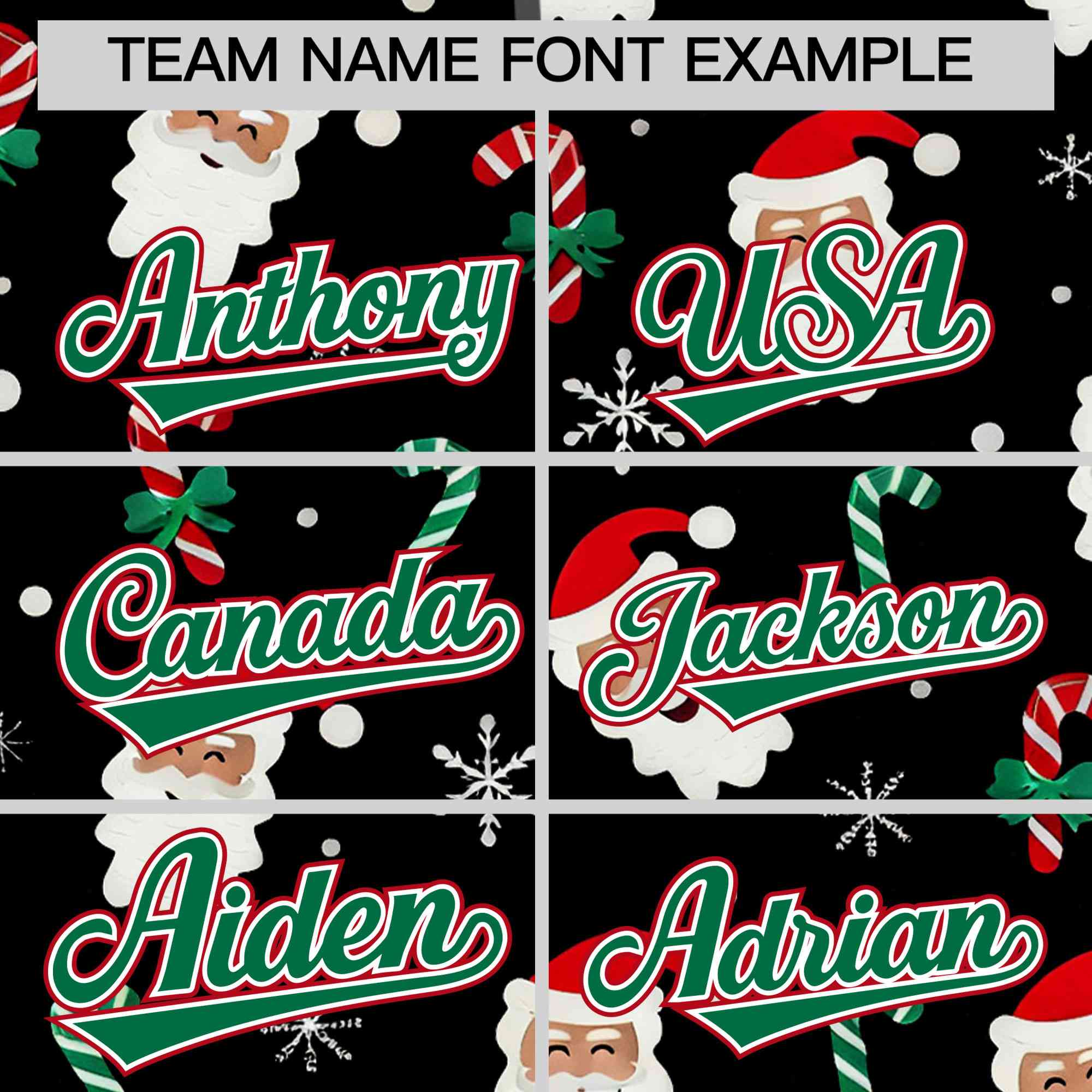 Custom Black Kelly Green Christmas Graffiti Pattern Athletic Full-Zip Hoodie| KXKSHOP