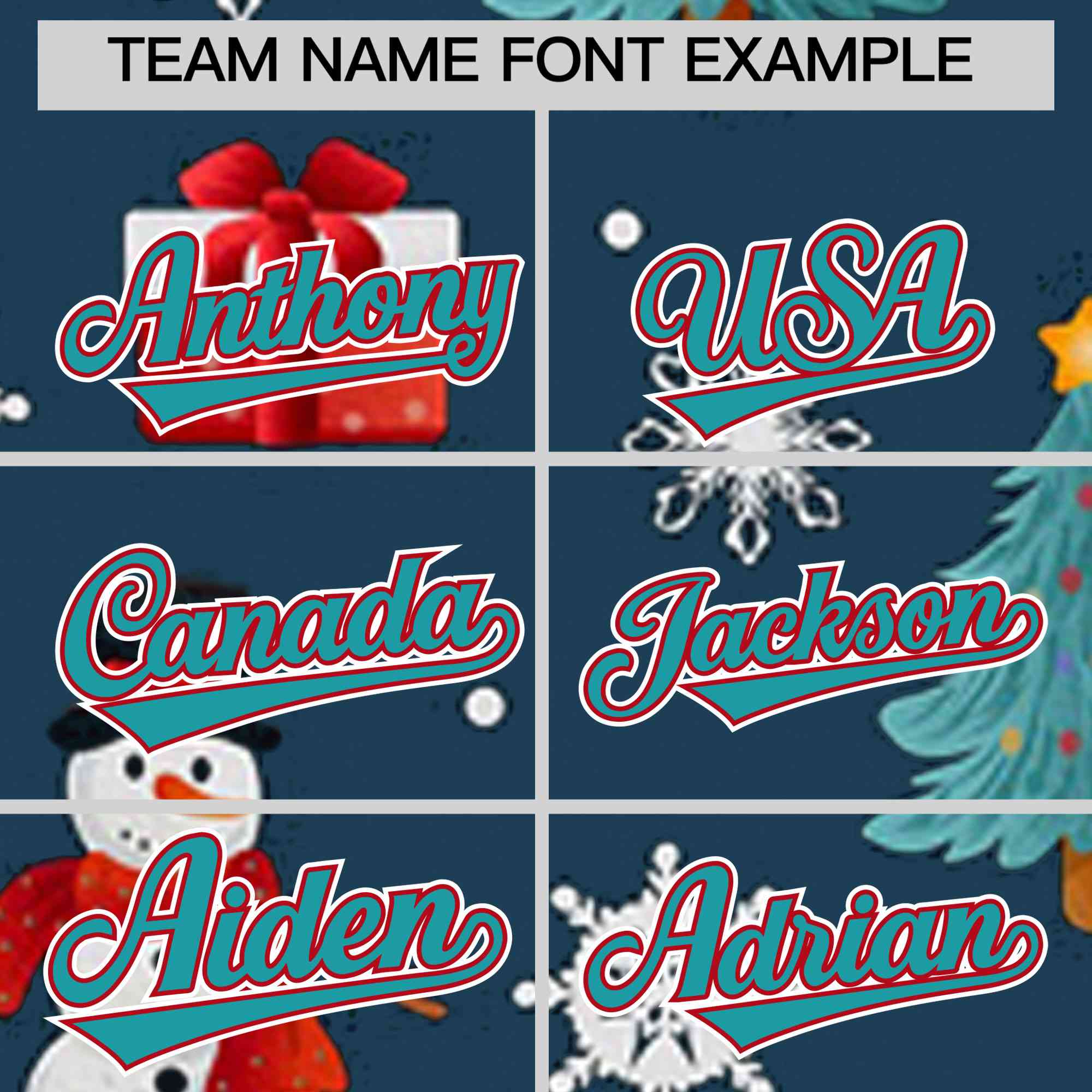 Custom Midnight Blue Aqua Christmas Graffiti Pattern Athletic Full-Zip Hoodie| KXKSHOP