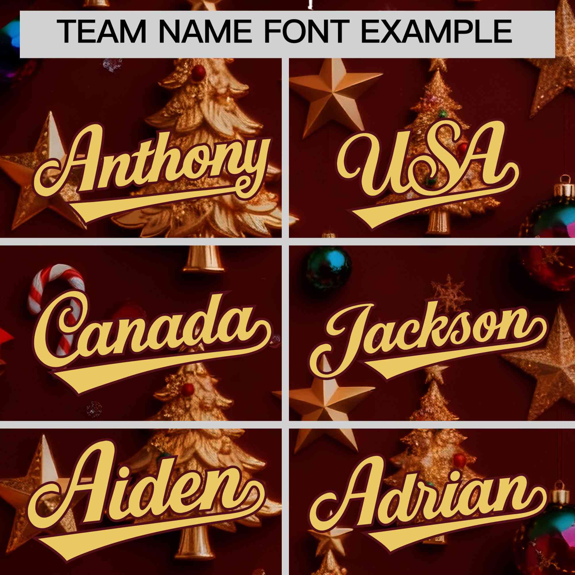 Custom Burgundy Khaki Christmas Graffiti Pattern Athletic Full-Zip Hoodie| KXKSHOP