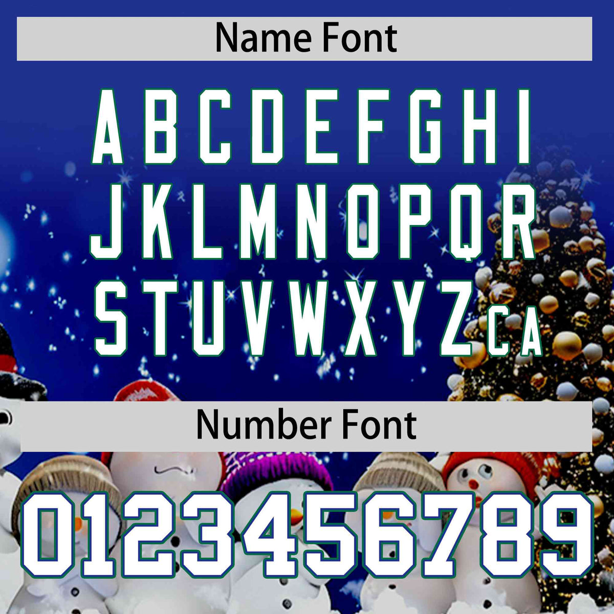 Custom Royal Blue White Christmas Graffiti Pattern Athletic Full-Zip Hoodie| KXKSHOP