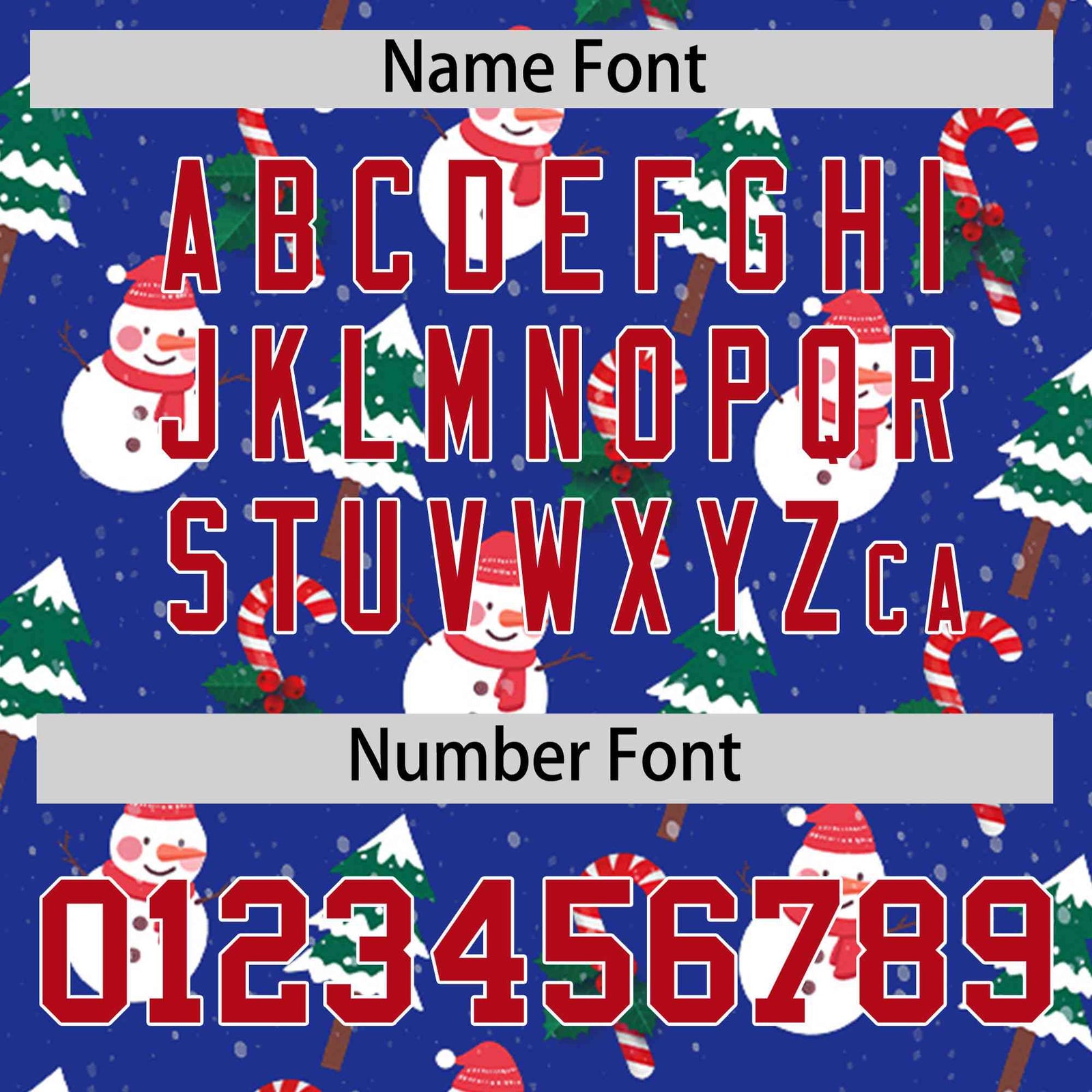 Custom Royal Blue Red Christmas Graffiti Pattern Athletic Full-Zip Hoodie| KXKSHOP