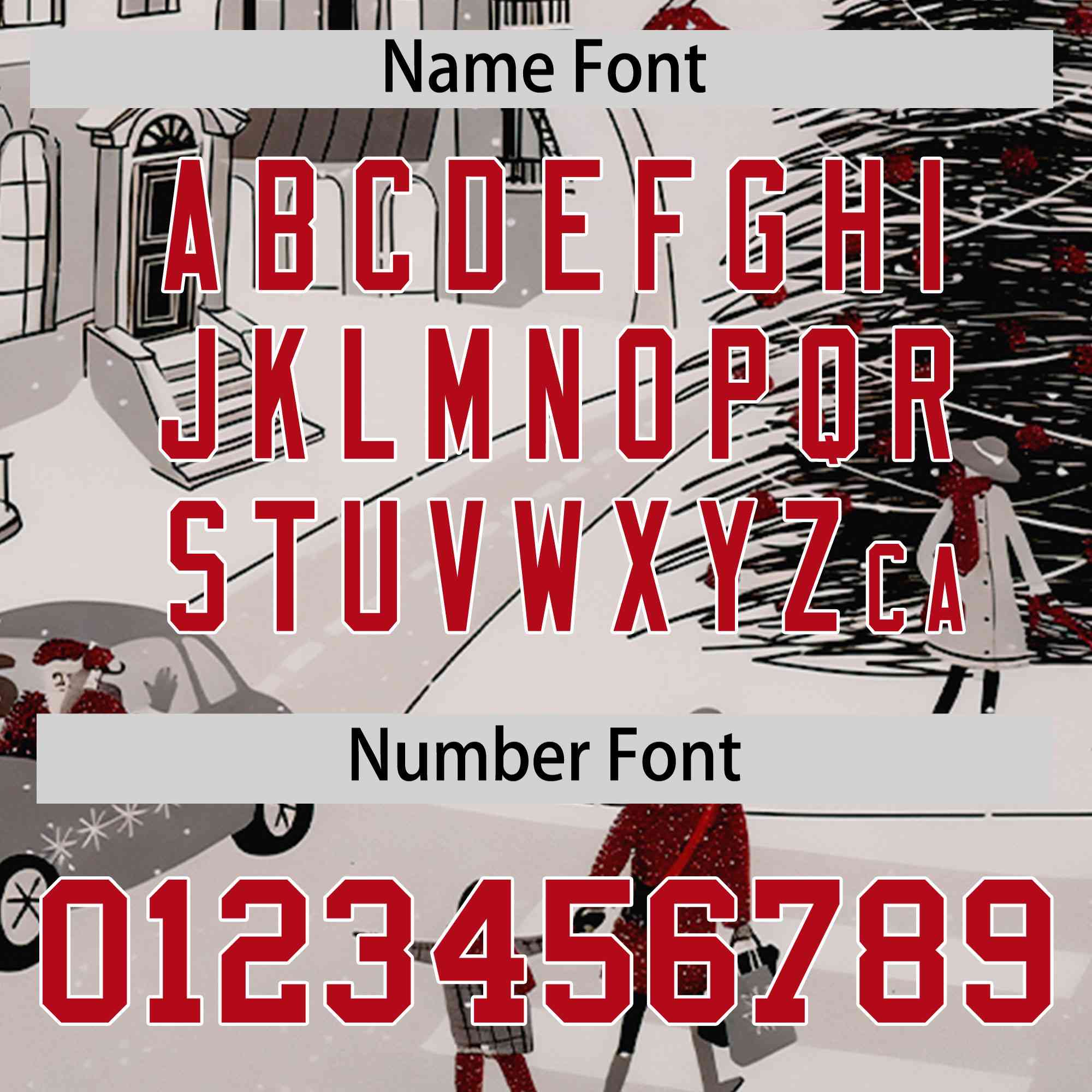 Custom White Red Christmas Graffiti Pattern Athletic Pullover Hoodie| KXKSHOP