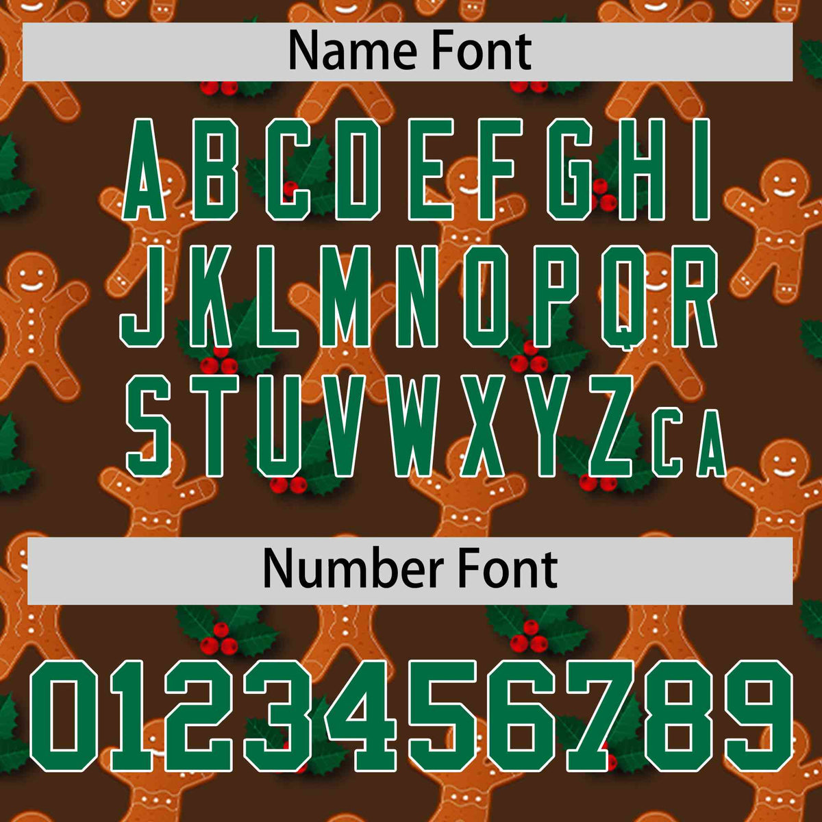 Custom Light Brown Kelly Green Christmas Graffiti Pattern Athletic Full-Zip Hoodie| KXKSHOP