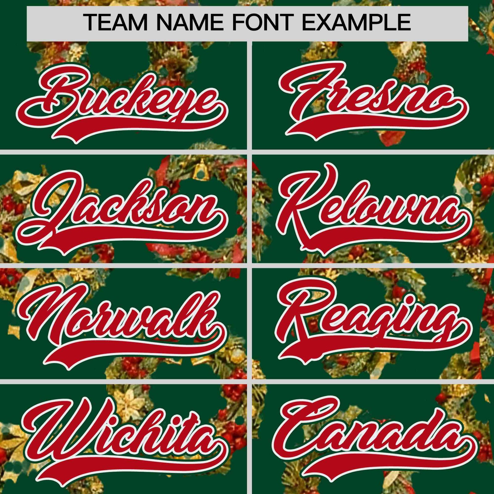 Custom Green Red Christmas Graffiti Pattern Athletic Full-Zip Hoodie