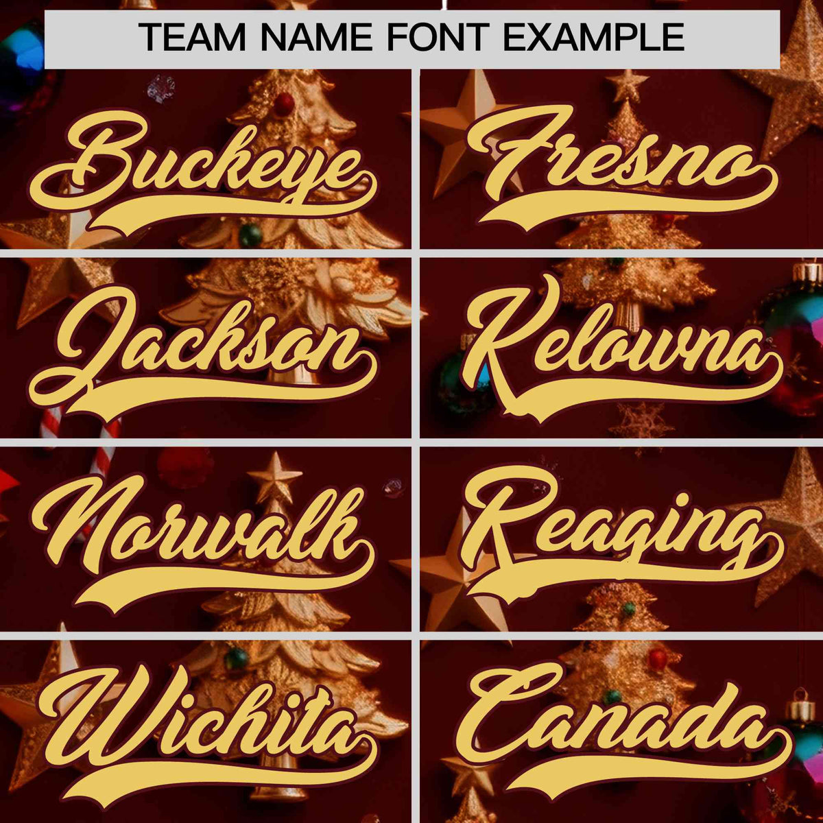 Custom Burgundy Khaki Christmas Graffiti Pattern Athletic Pullover Hoodie