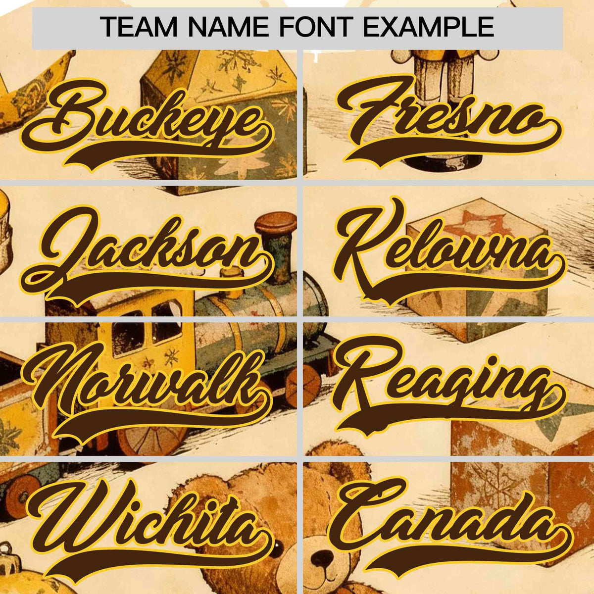 Custom Cream Light Brown Christmas Graffiti Pattern Athletic Pullover Hoodie