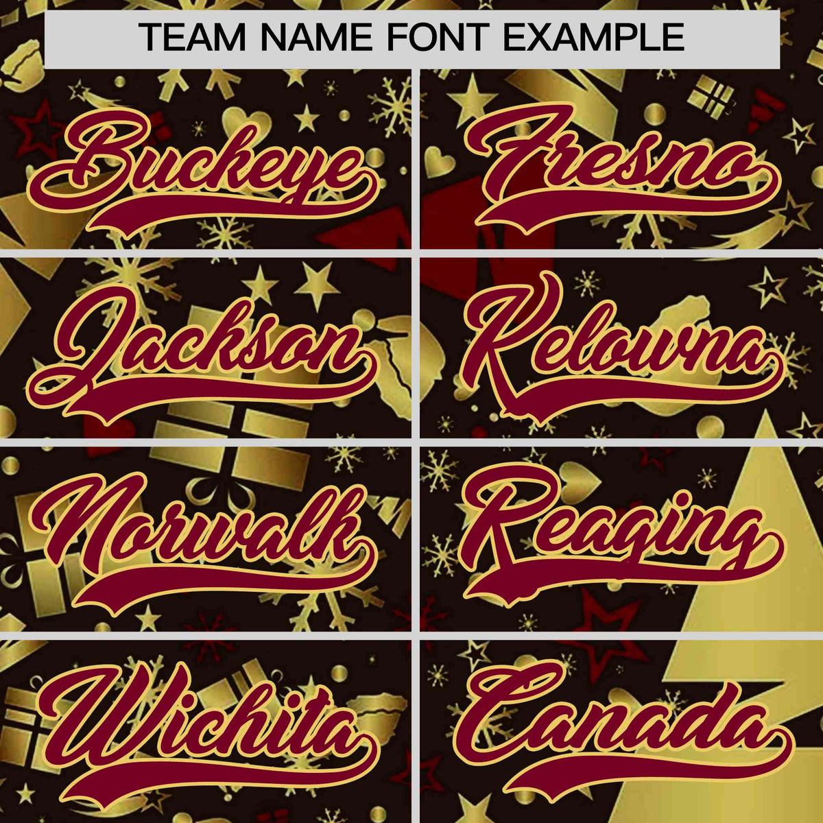 Custom Brown Crimson Christmas Graffiti Pattern Athletic Full-Zip Hoodie